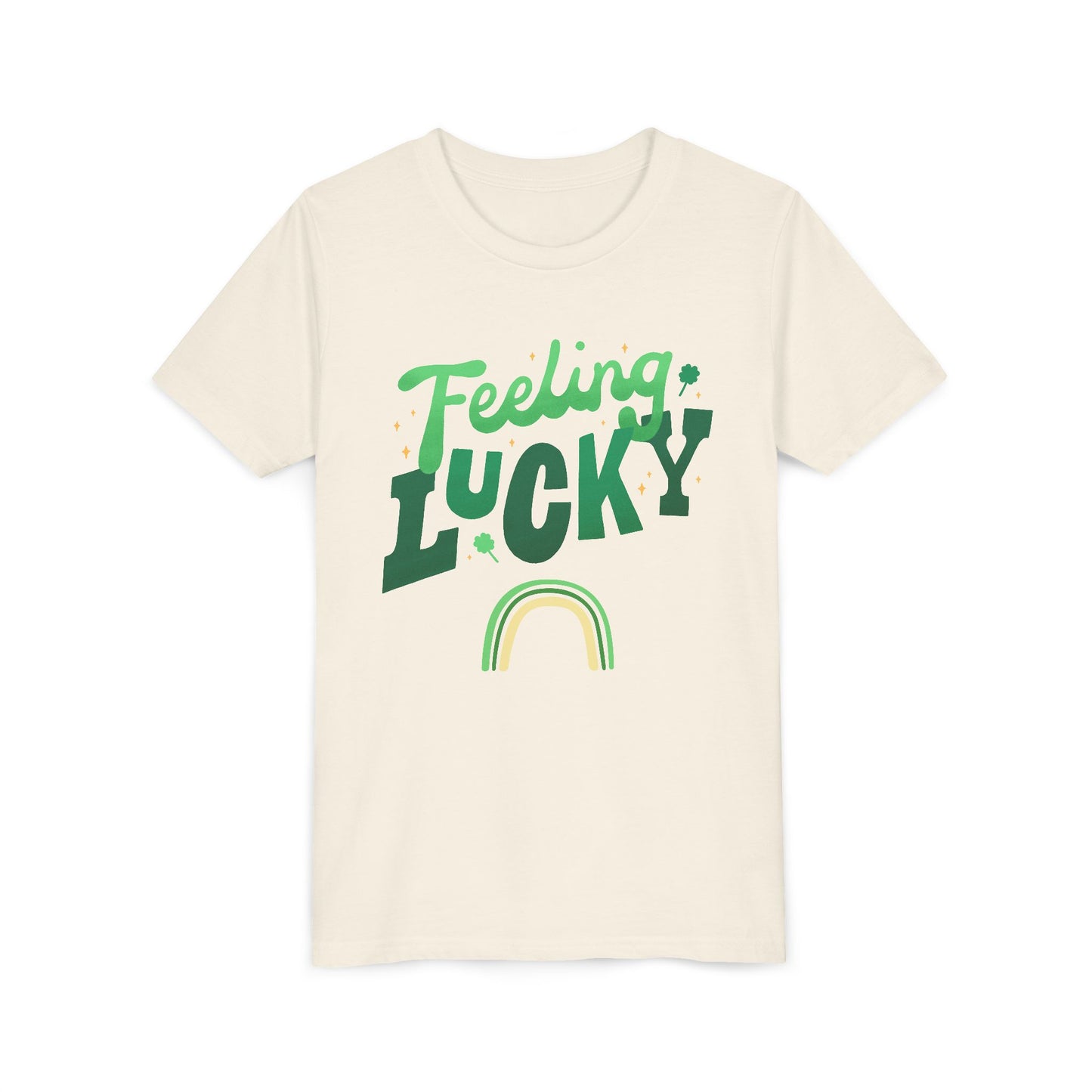 Feeling Lucky rainbow Youth Tee | St. Patrick's Day kids shirt