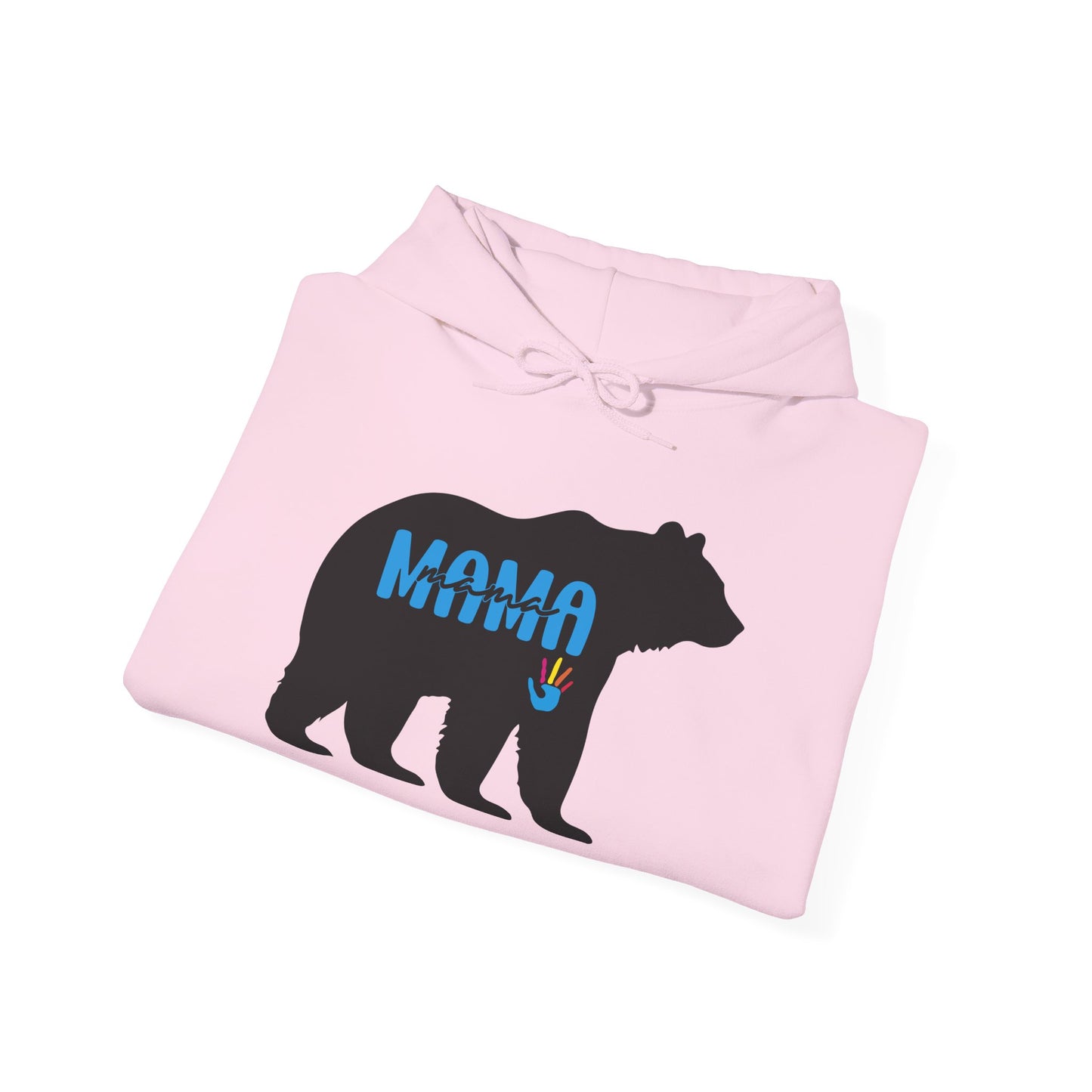 Mama Bear Hooded Sweatshirt | Autism Mama - Proud Support Sweatshirt