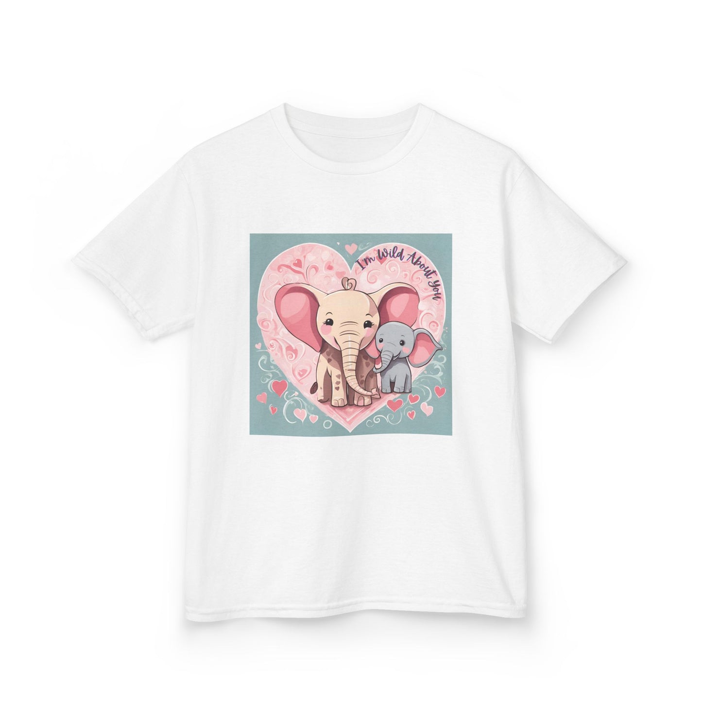 I'm Wild About You - Elephant Duo Valentine's Kids Tee