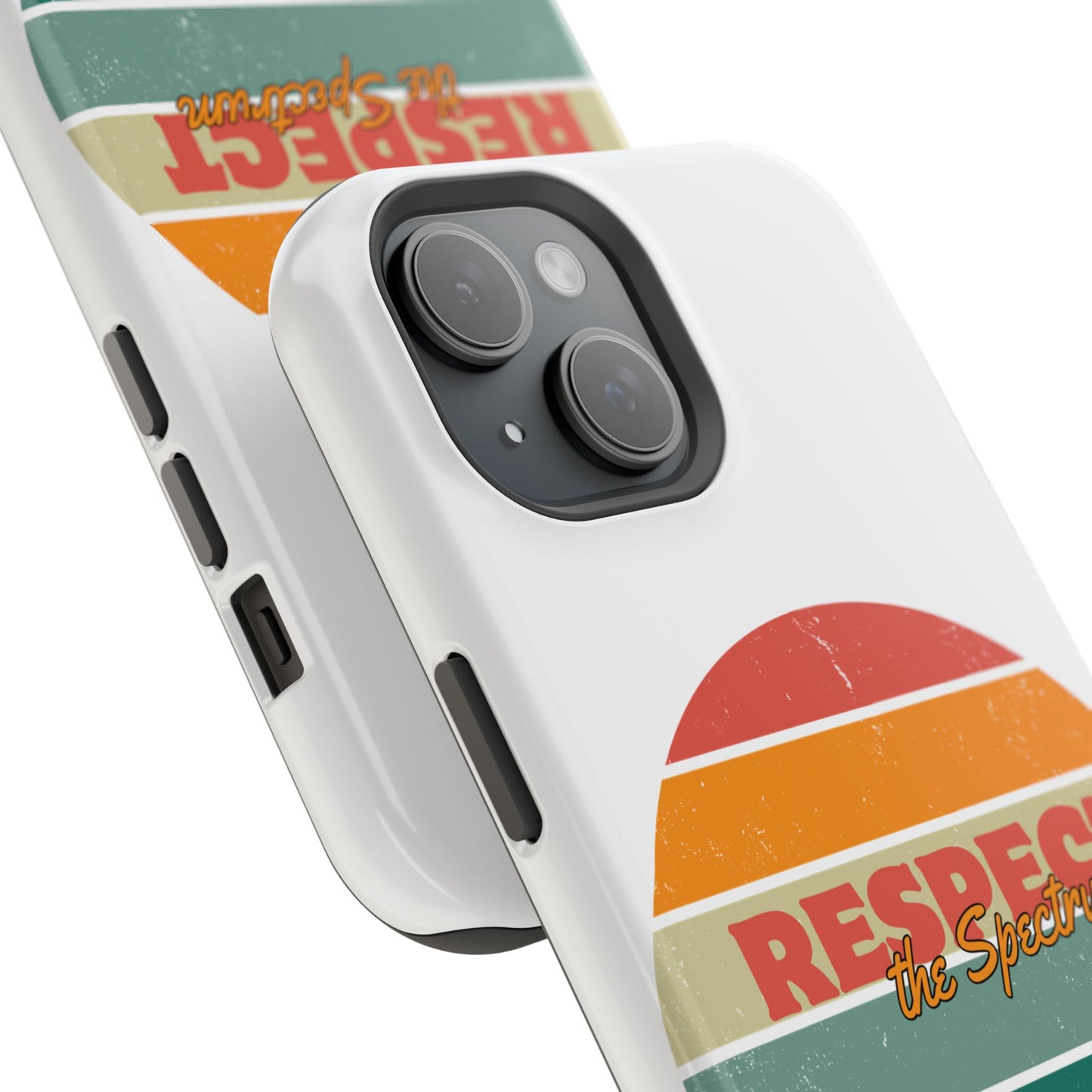 Vintage Rainbow: Respect the Spectrum - ASD Awareness Phone Case