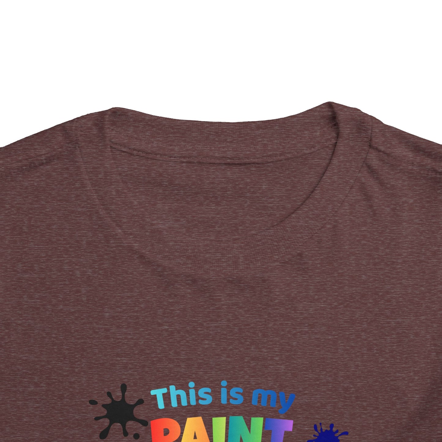 This Is My Paint Shirt Toddler Tee | Colorful Paint Palette Drips, Art Splash Design