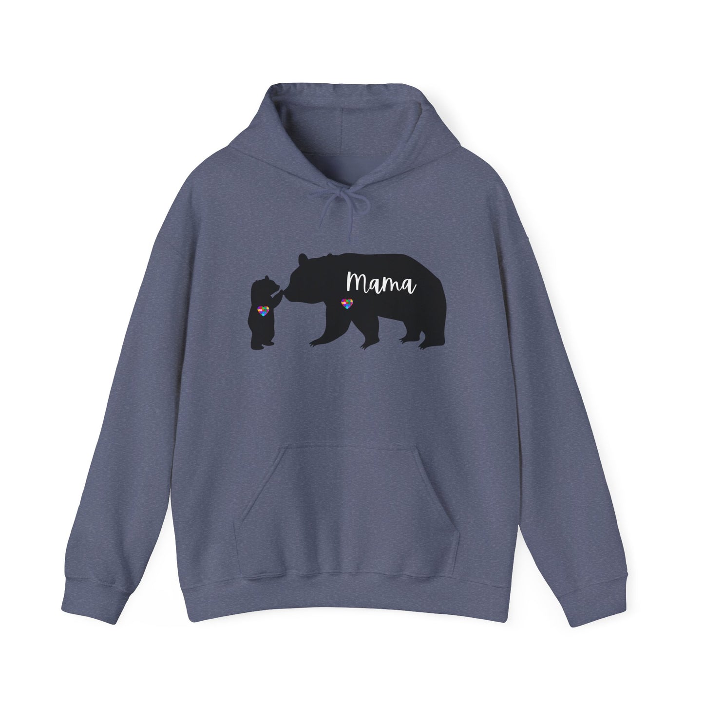 Autism Mama Bear & Baby Bear Hoodie, Unisex Sweatshirt for Moms, Cute Mama Bear Gift