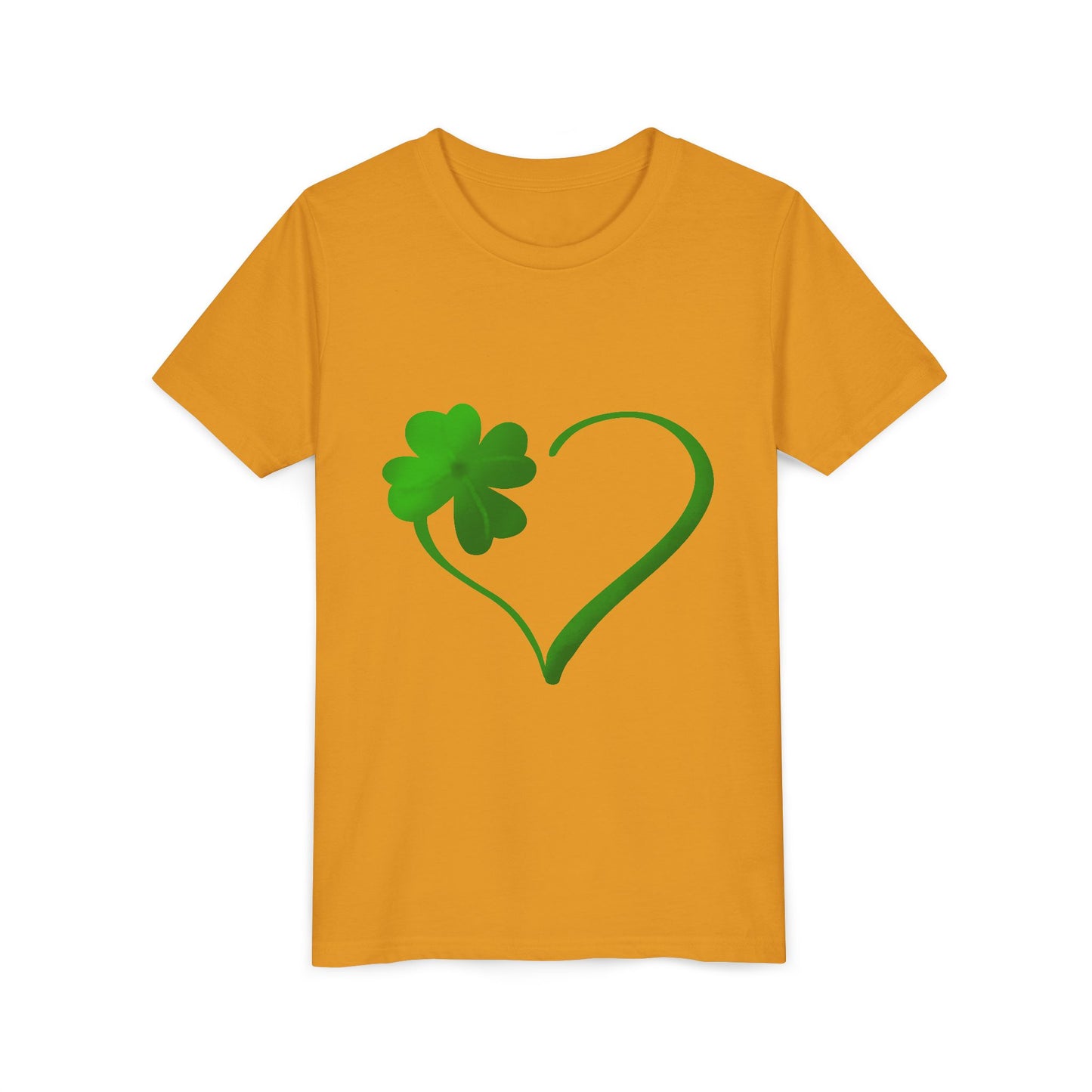 Shamrock Heart Youth Tee | St. Patrick's Day Clover Kids Shirt