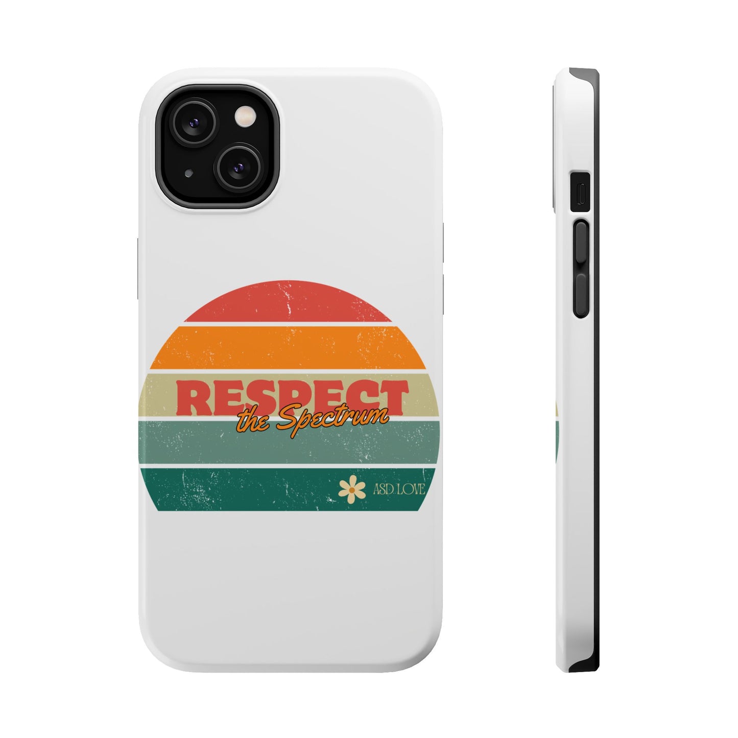Vintage Rainbow: Respect the Spectrum - ASD Awareness Phone Case