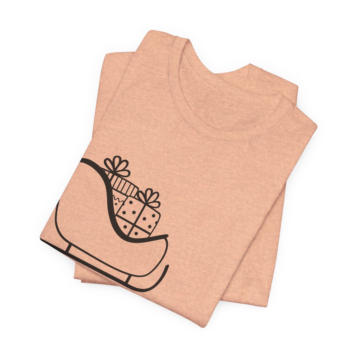Sleigh All Day Holiday Shirt - Unisex Jersey Short Sleeve Tee - Holiday Gift - Funny Sleigh T-Shirt - Winter Snowflake Tee