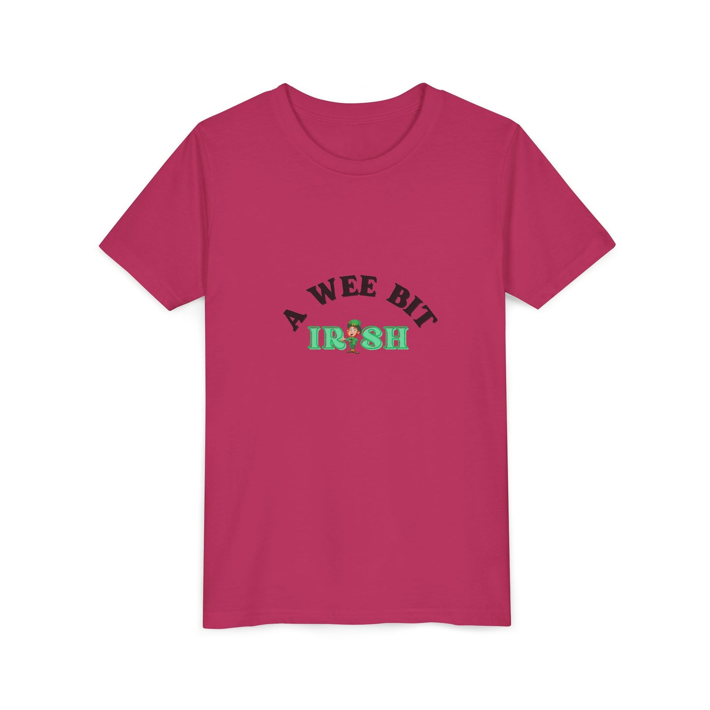 A Wee Bit Irish Youth Tee | St. Patrick's Day Shamrock Kids Shirt