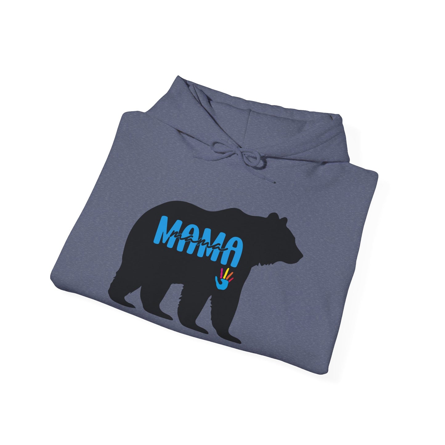 Mama Bear Hooded Sweatshirt | Autism Mama - Proud Support Sweatshirt