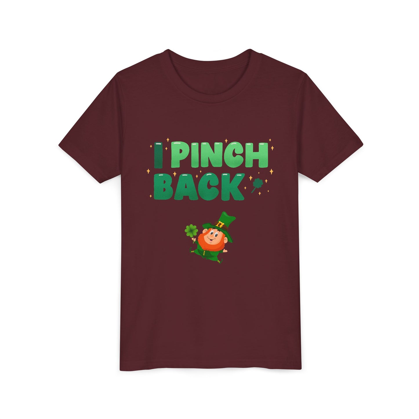 I Pinch Back Leprechaun Kids T-Shirt | St. Patrick's Day Shamrock Tee