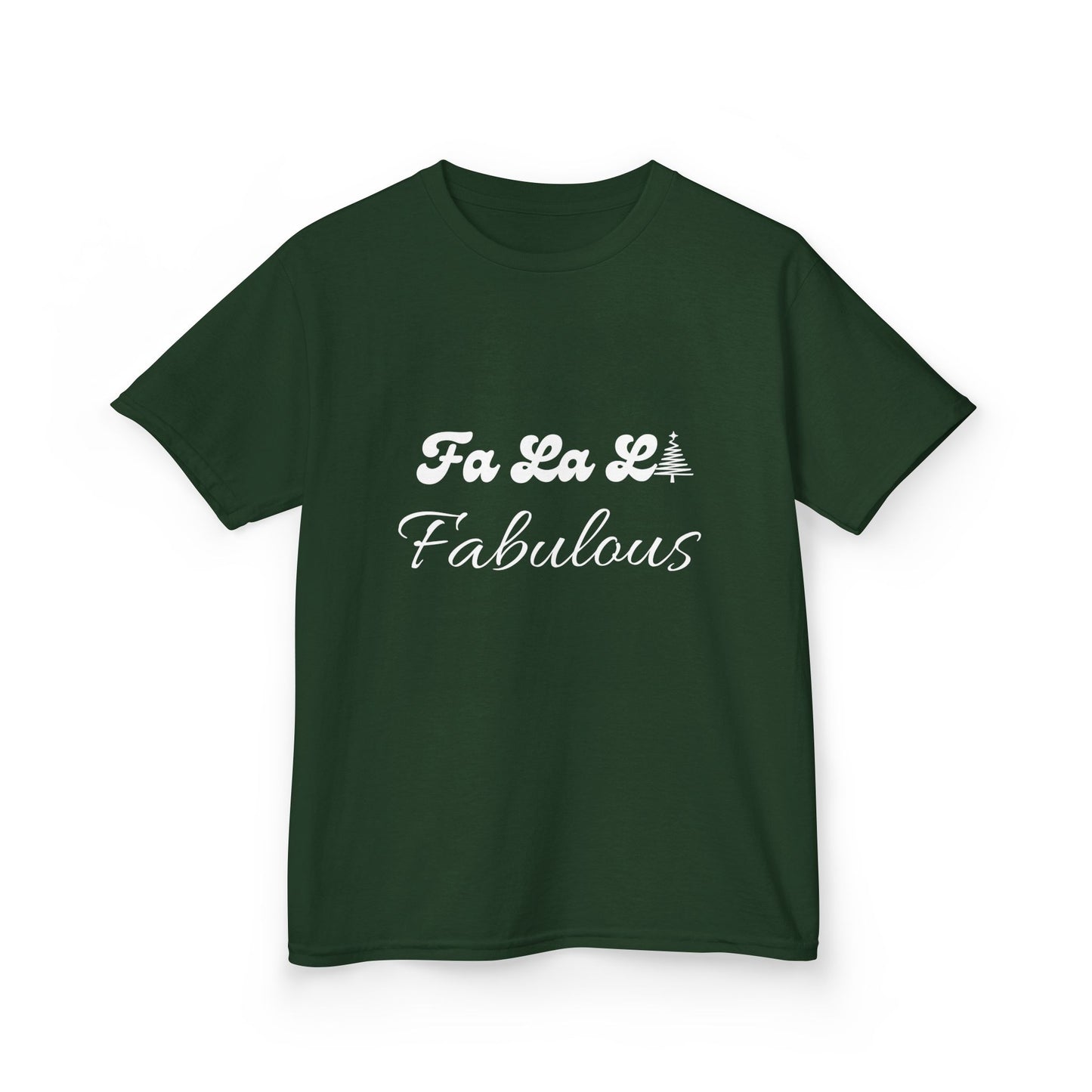 Fa La LA Fabulous Kids Tee - Fun Christmas Shirt for Boys and Girls