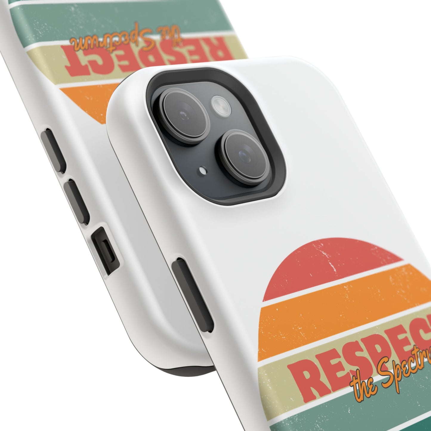Vintage Rainbow: Respect the Spectrum - ASD Awareness Phone Case