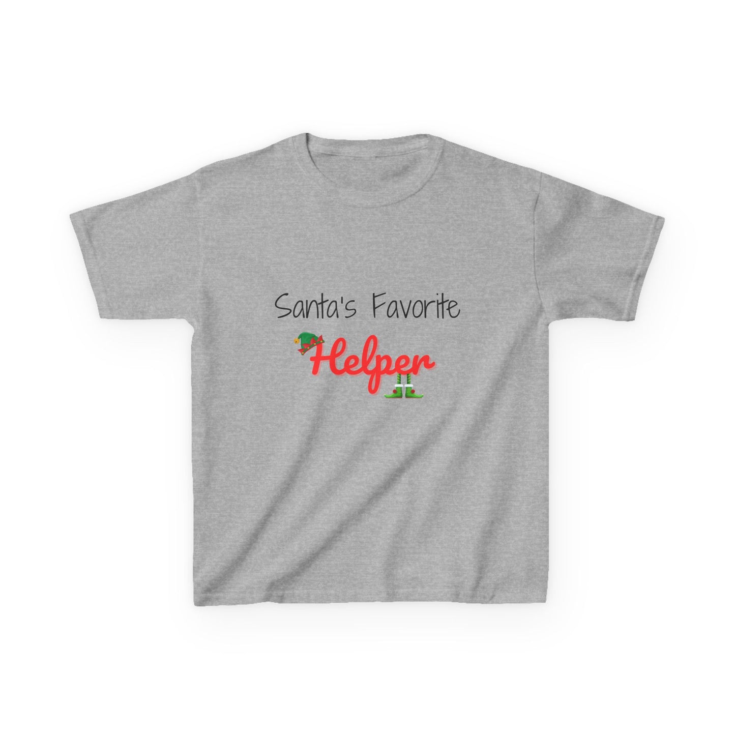 Santa's Favorite Helper Kids Tee - Cute Christmas Shirt for Boys and Girls