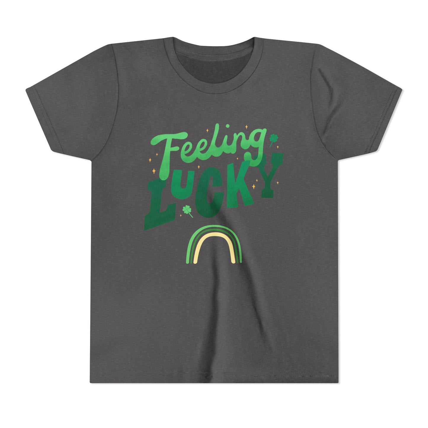 Feeling Lucky rainbow Youth Tee | St. Patrick's Day kids shirt