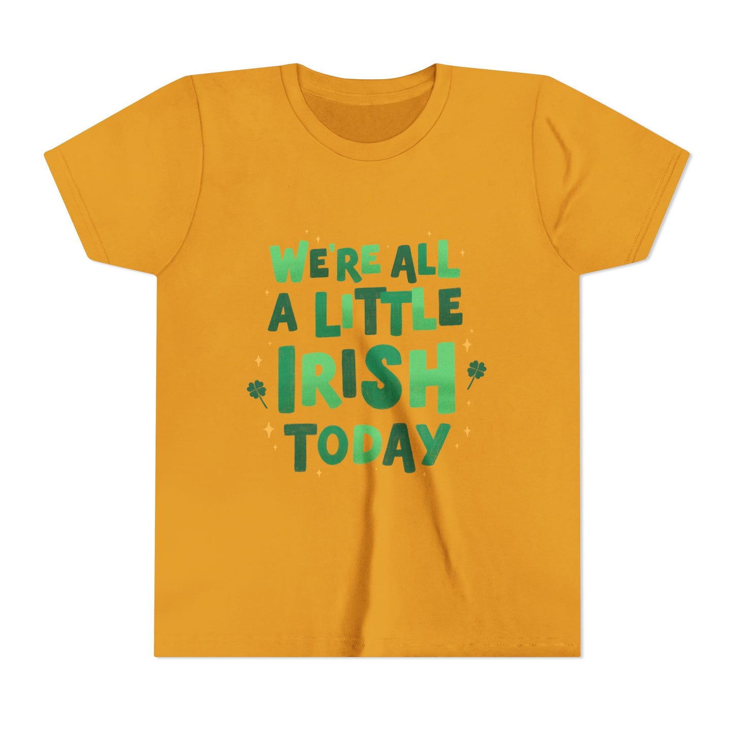 We are All A Little Irish Today Youth Tee | St. Patricks Day Shamrock Shirt