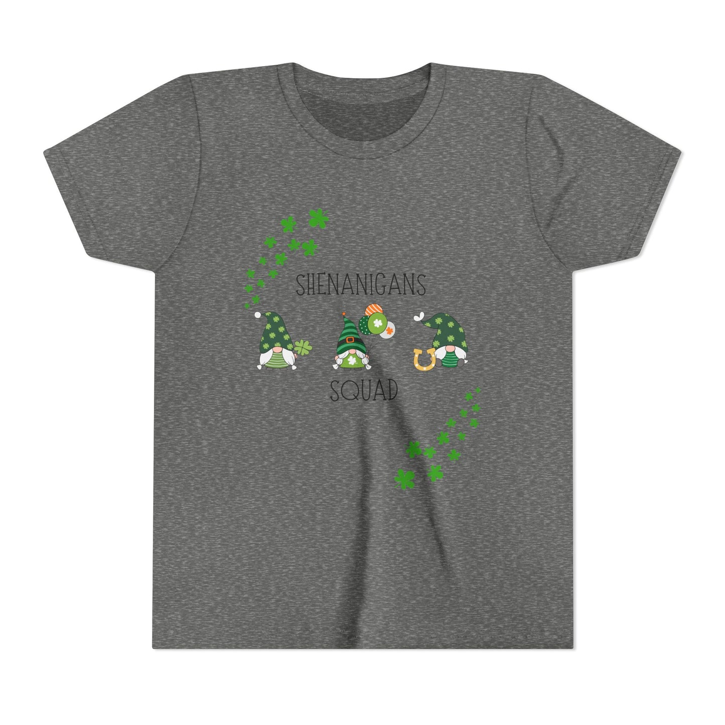 Shenanigans Squad Gnomes Youth Tee | St. Patrick's Day Shamrock Kids Shirt