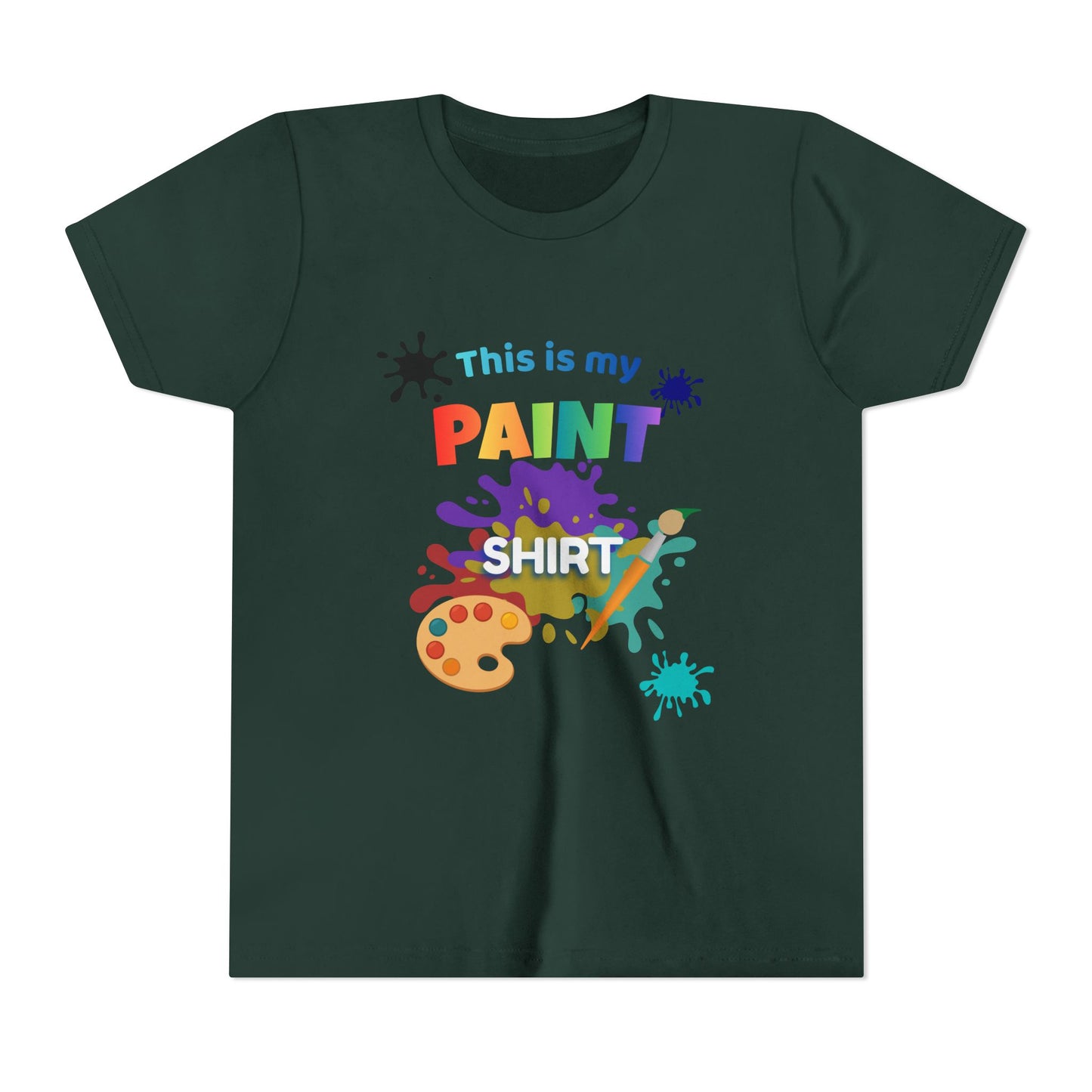 This Is My Paint Shirt Youth Tee SP | Kids Art Palette T-Shirt