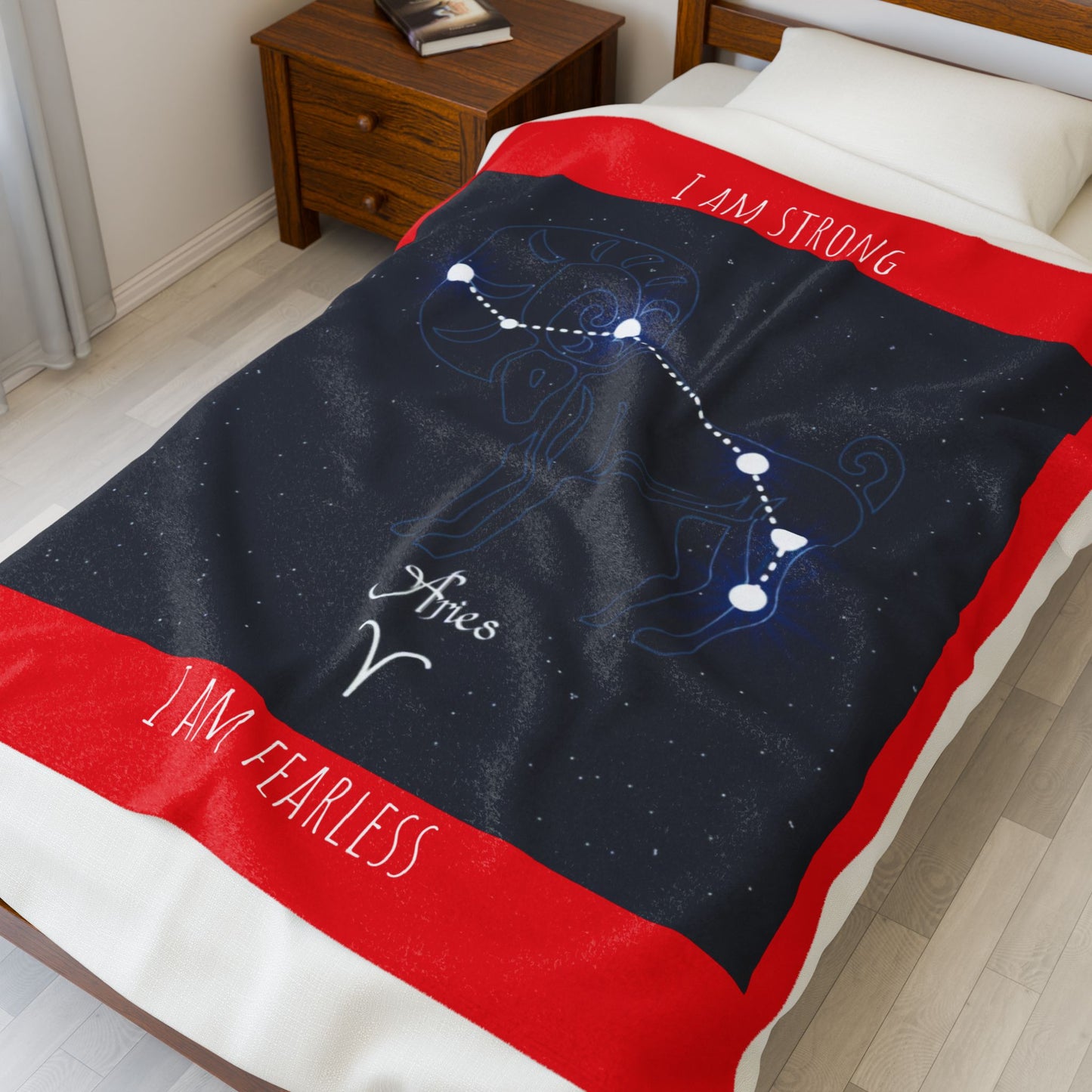 Aries Constellation Blanket - "I Am Strong, I Am Fearless"