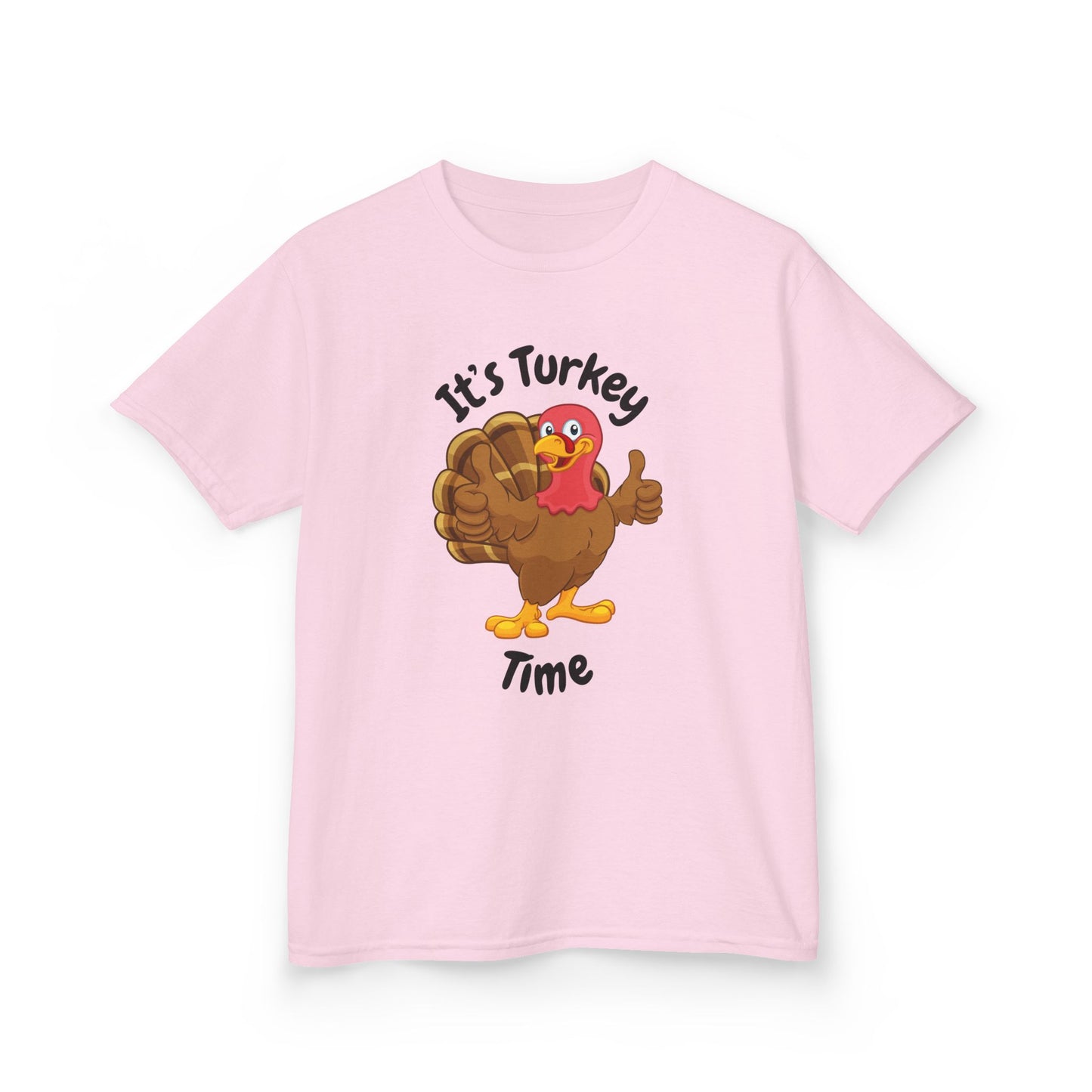 It's Turkey Time Kid Tee - Fun Thanksgiving Shirt for Boys and Girls