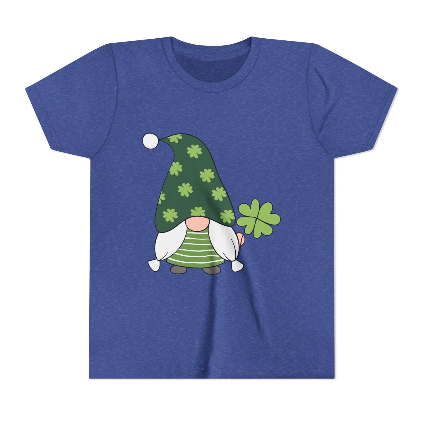 Shamrock Gnome Youth Tee | St. Patrick's Day Clover Kids Shirt