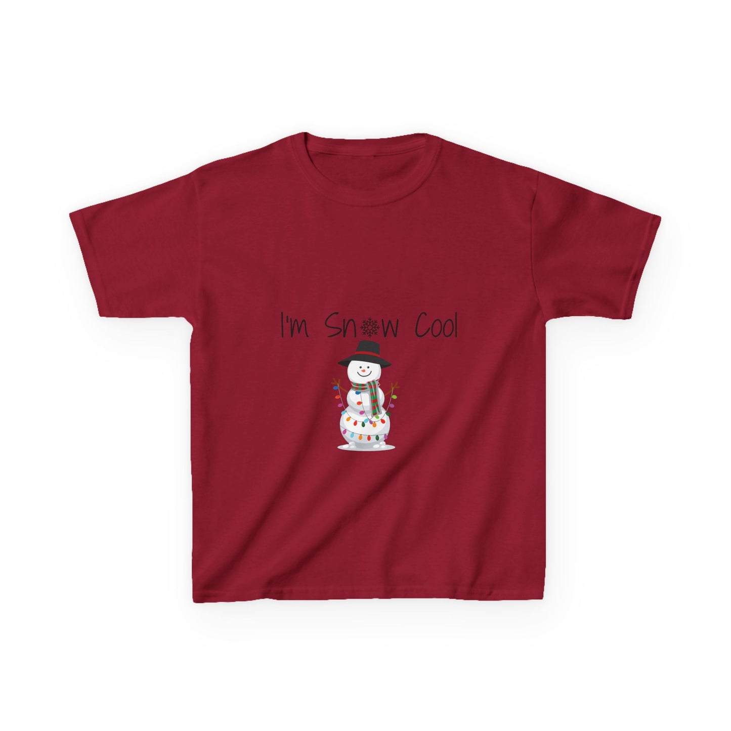I'm Snow Cool Kids Tee - Fun Holiday Snowman Shirt for Boys and Girls