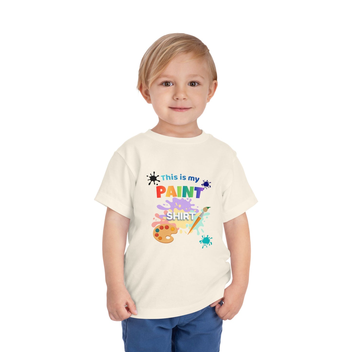 This Is My Paint Shirt Toddler Tee | Kids Painting Art Splash Shirt