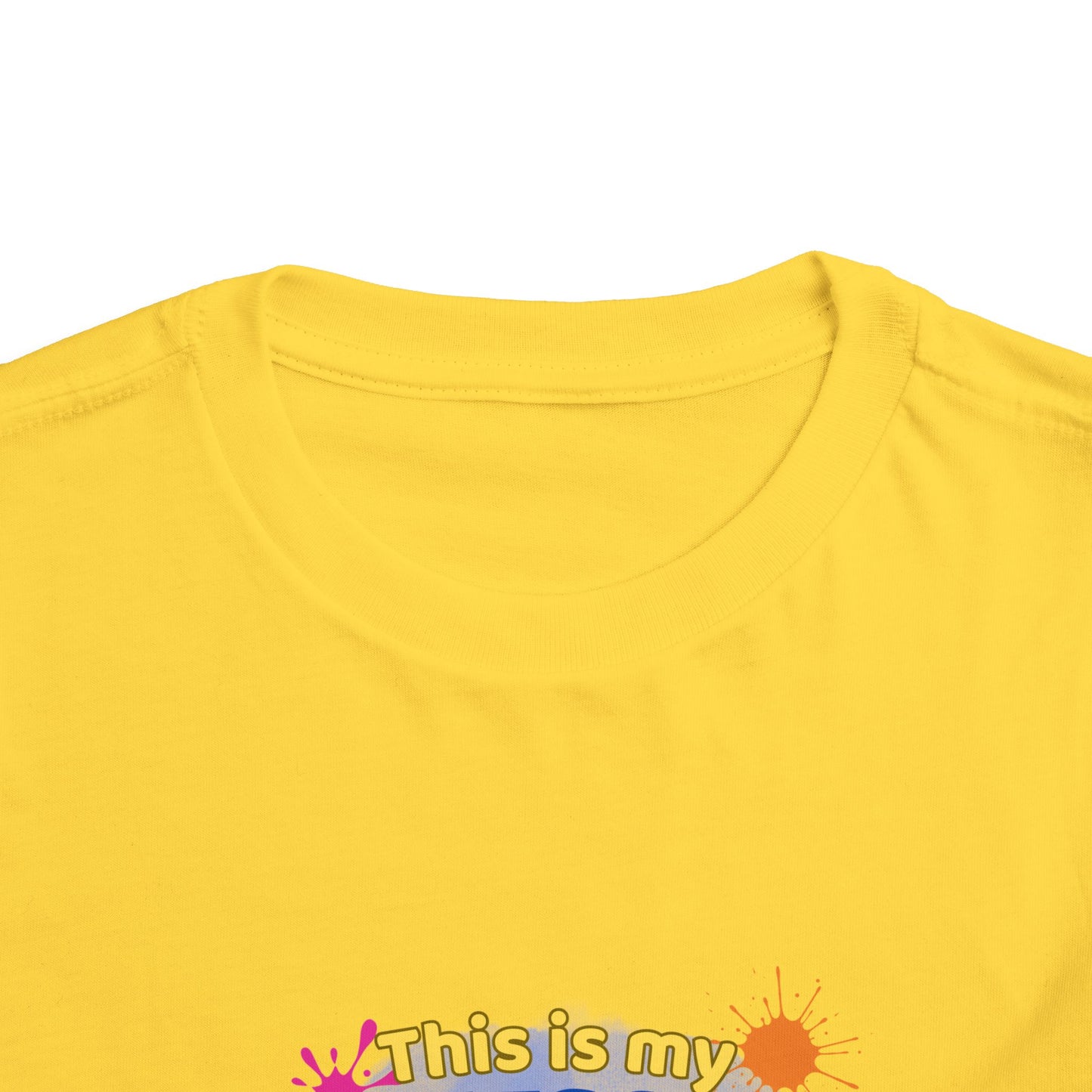 Messy Play Paint Splatter Toddler Tee | "This is my messy play shirt"