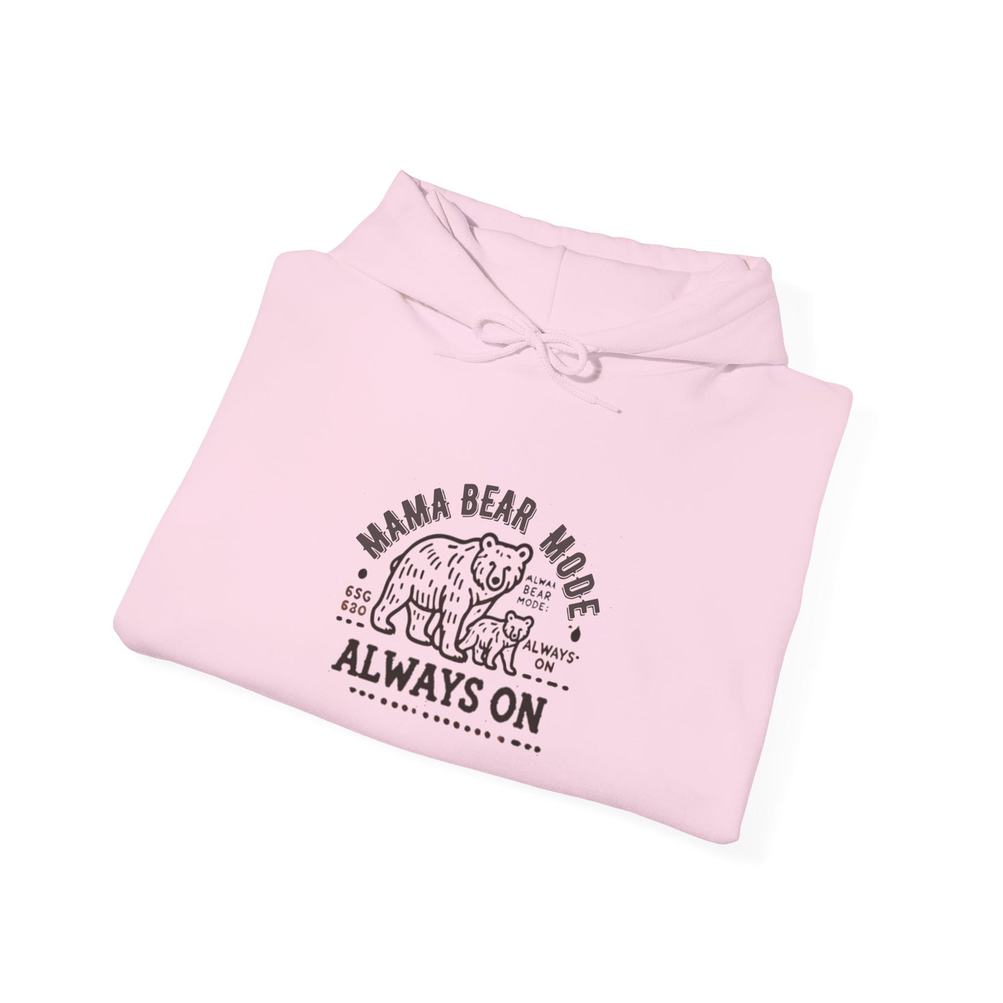 Vintage Mama Bear Mode - Always On Hoodie - Cute Gift for Moms, Perfect for Birthdays, Mother's Day, Relaxation, Everyday Wear
