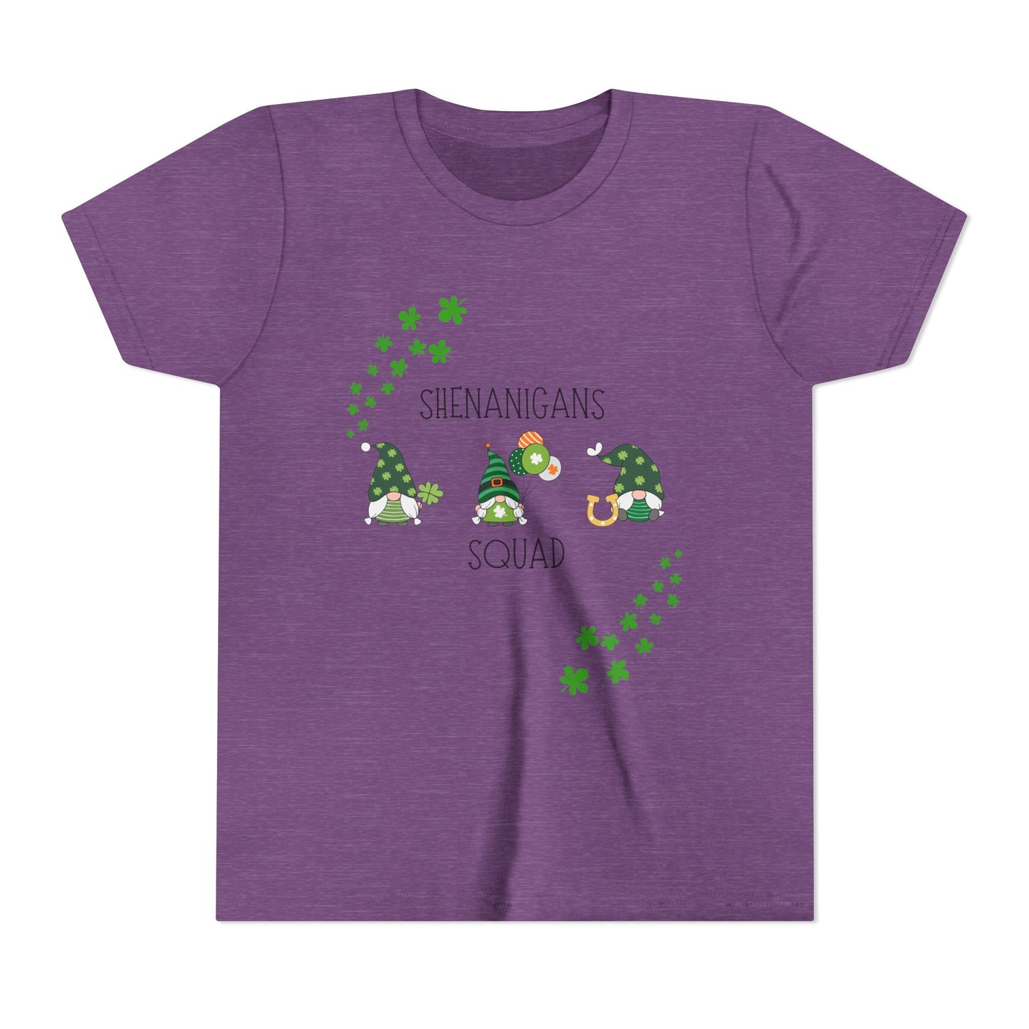 Shenanigans Squad Gnomes Youth Tee | St. Patrick's Day Shamrock Kids Shirt
