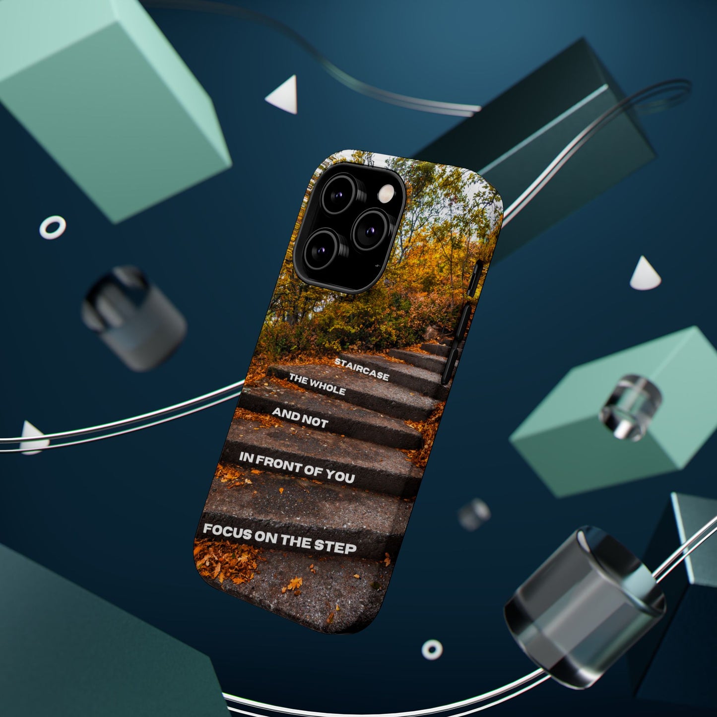 Autumn Steps: Focus on the Journey - Positive Reminder Phone Case