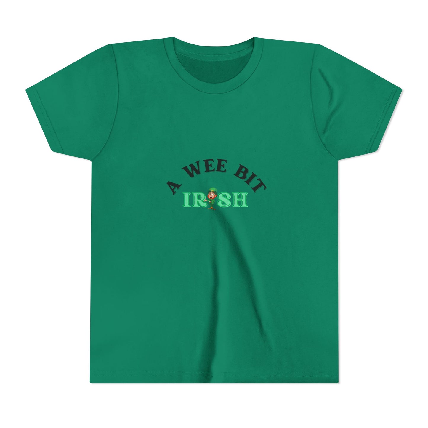 A Wee Bit Irish Youth Tee | St. Patrick's Day Shamrock Kids Shirt