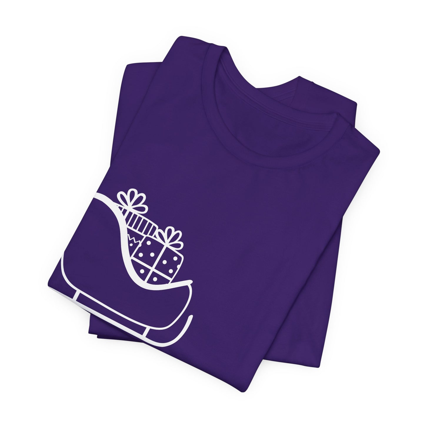 Sleigh All Day Holiday Shirt (WF) – Unisex Jersey Short Sleeve Tee | Holiday Gift | Funny Sleigh T-Shirt | Winter Snowflake Tee | Matching Family Outfit