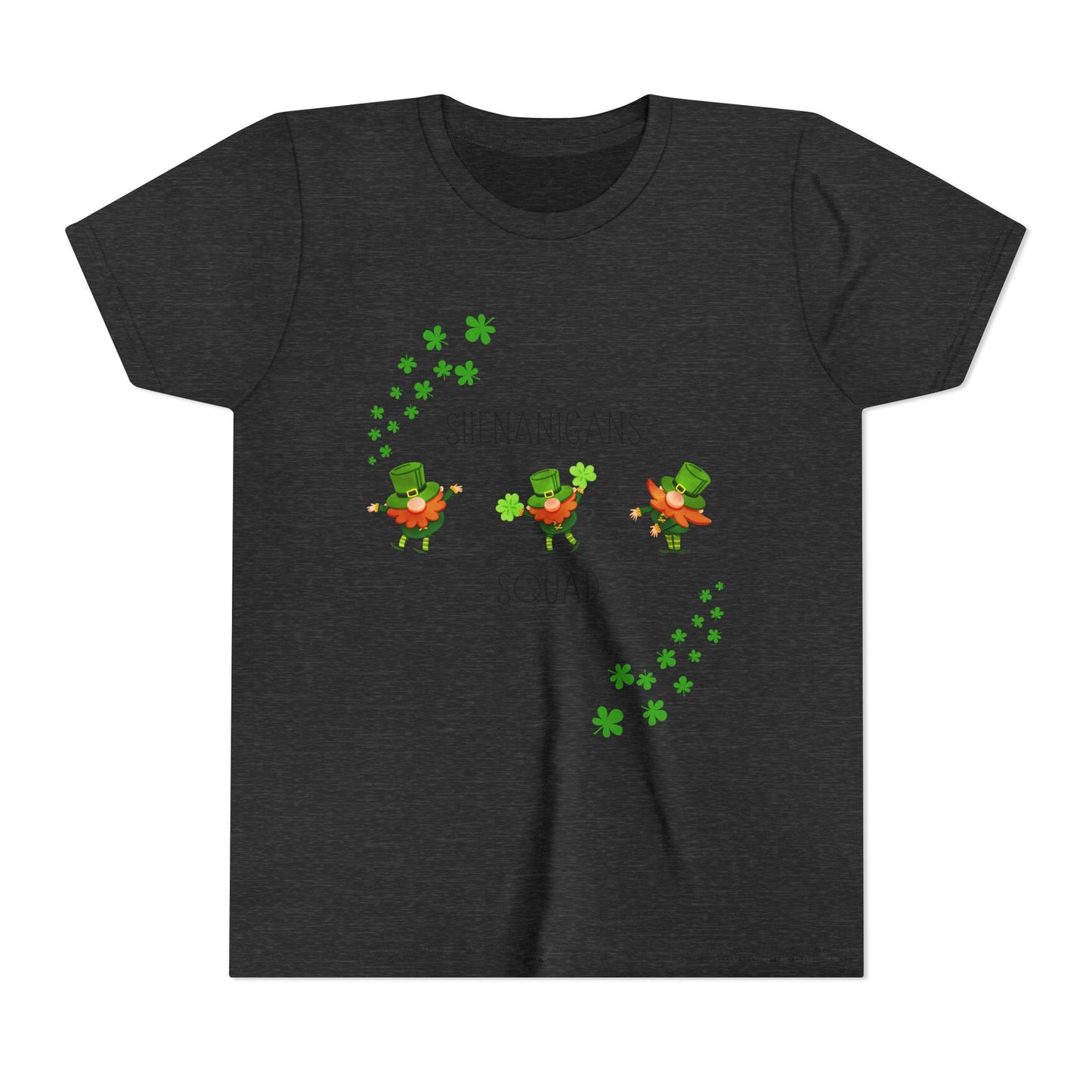 Shenanigans Squad Youth Tee | St. Patrick's Day Leprechaun Shamrock Shirt