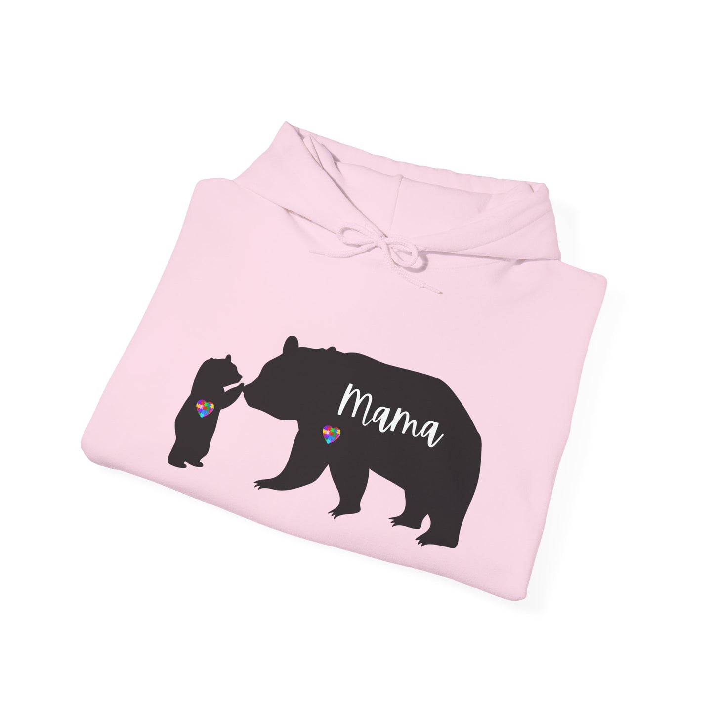 Autism Mama Bear & Baby Bear Hoodie, Unisex Sweatshirt for Moms, Cute Mama Bear Gift