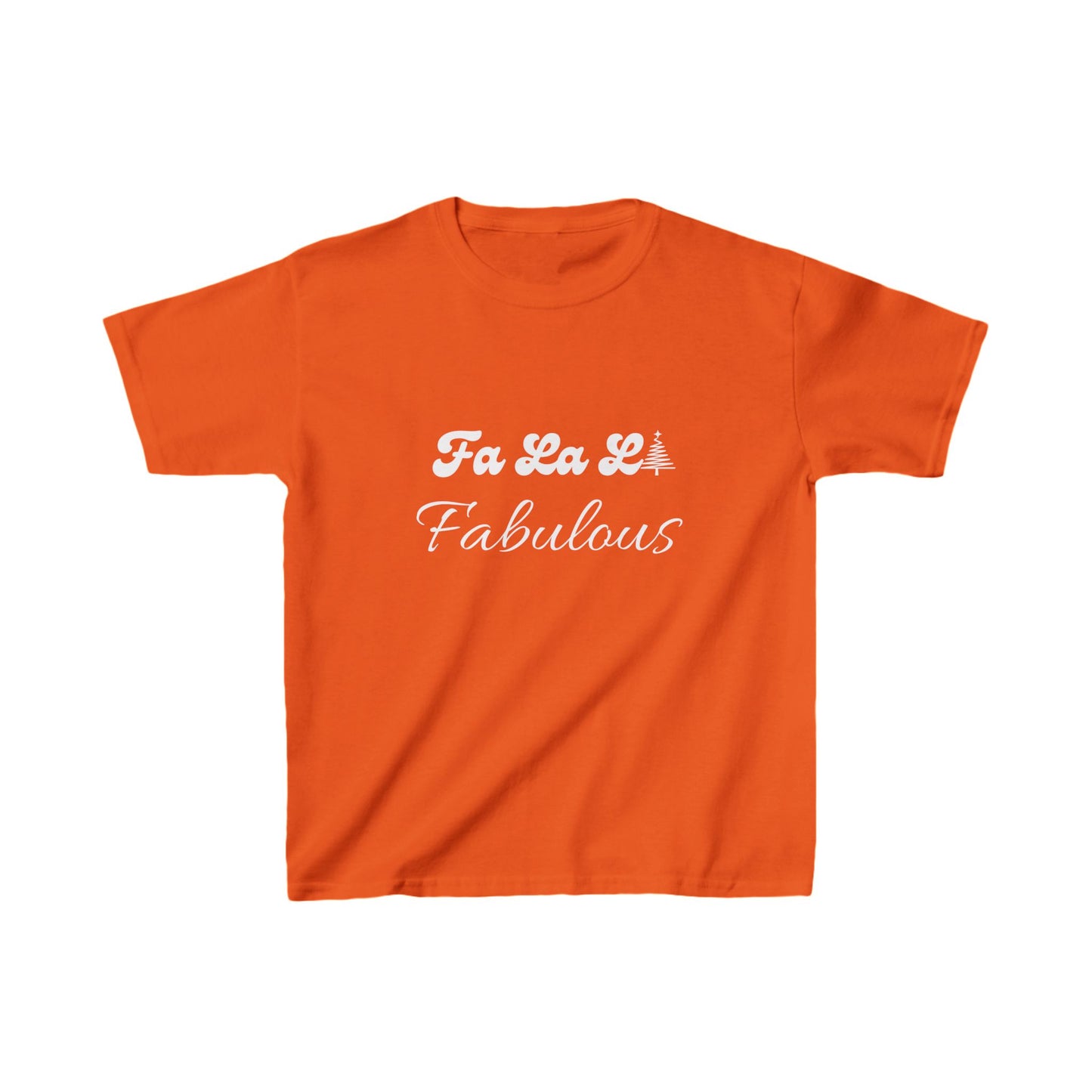 Fa La LA Fabulous Kids Tee - Fun Christmas Shirt for Boys and Girls