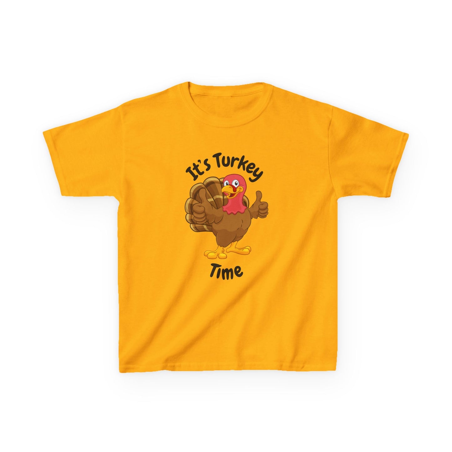 It's Turkey Time Kid Tee - Fun Thanksgiving Shirt for Boys and Girls