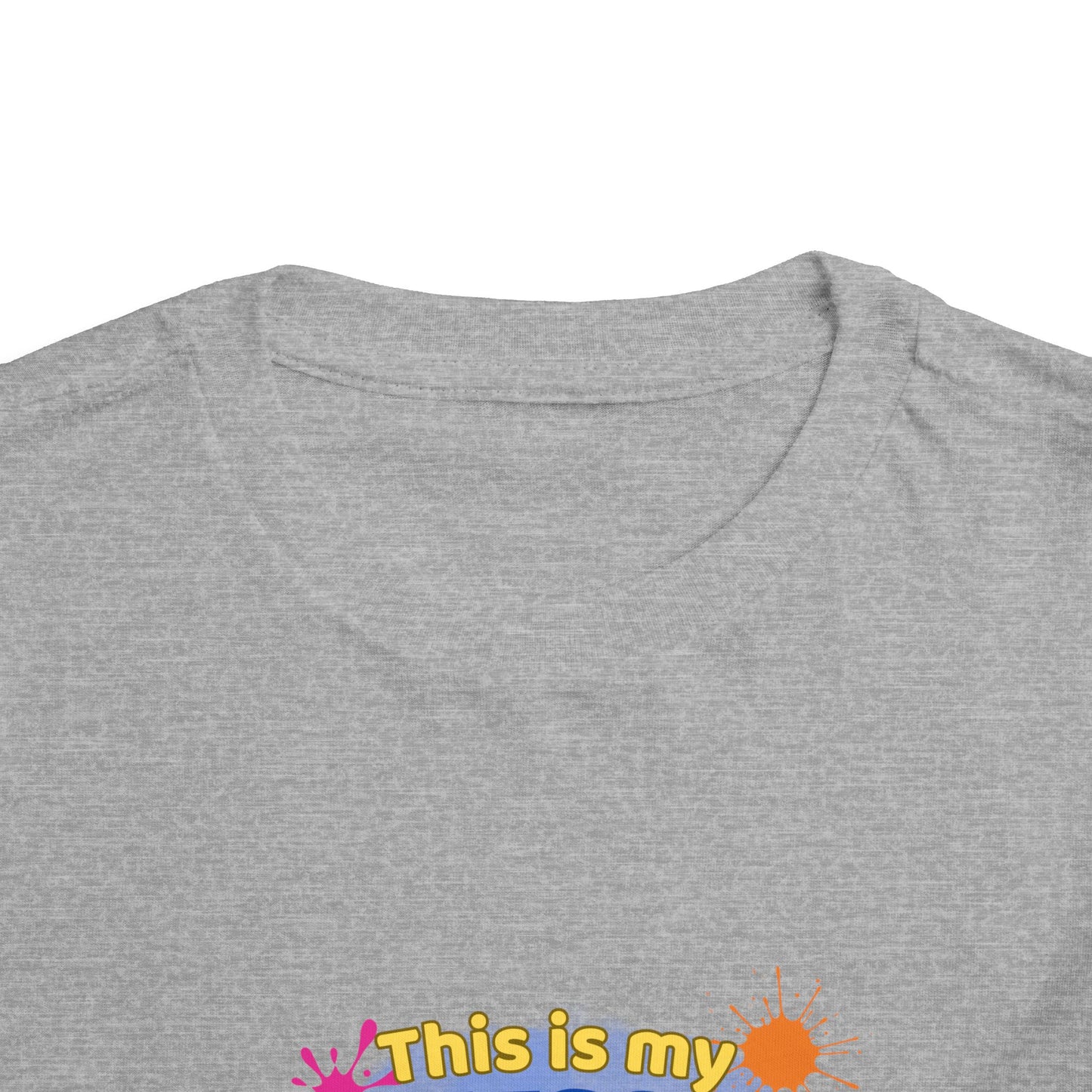 Messy Play Paint Splatter Toddler Tee | "This is my messy play shirt"