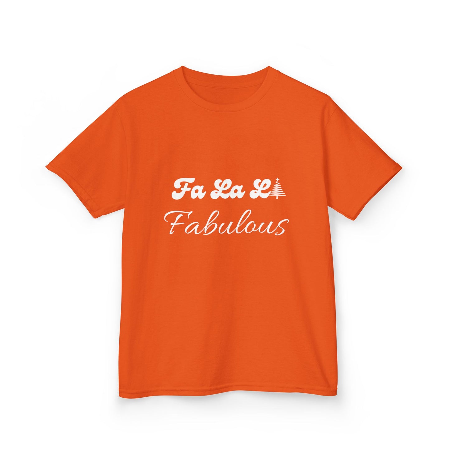 Fa La LA Fabulous Kids Tee - Fun Christmas Shirt for Boys and Girls
