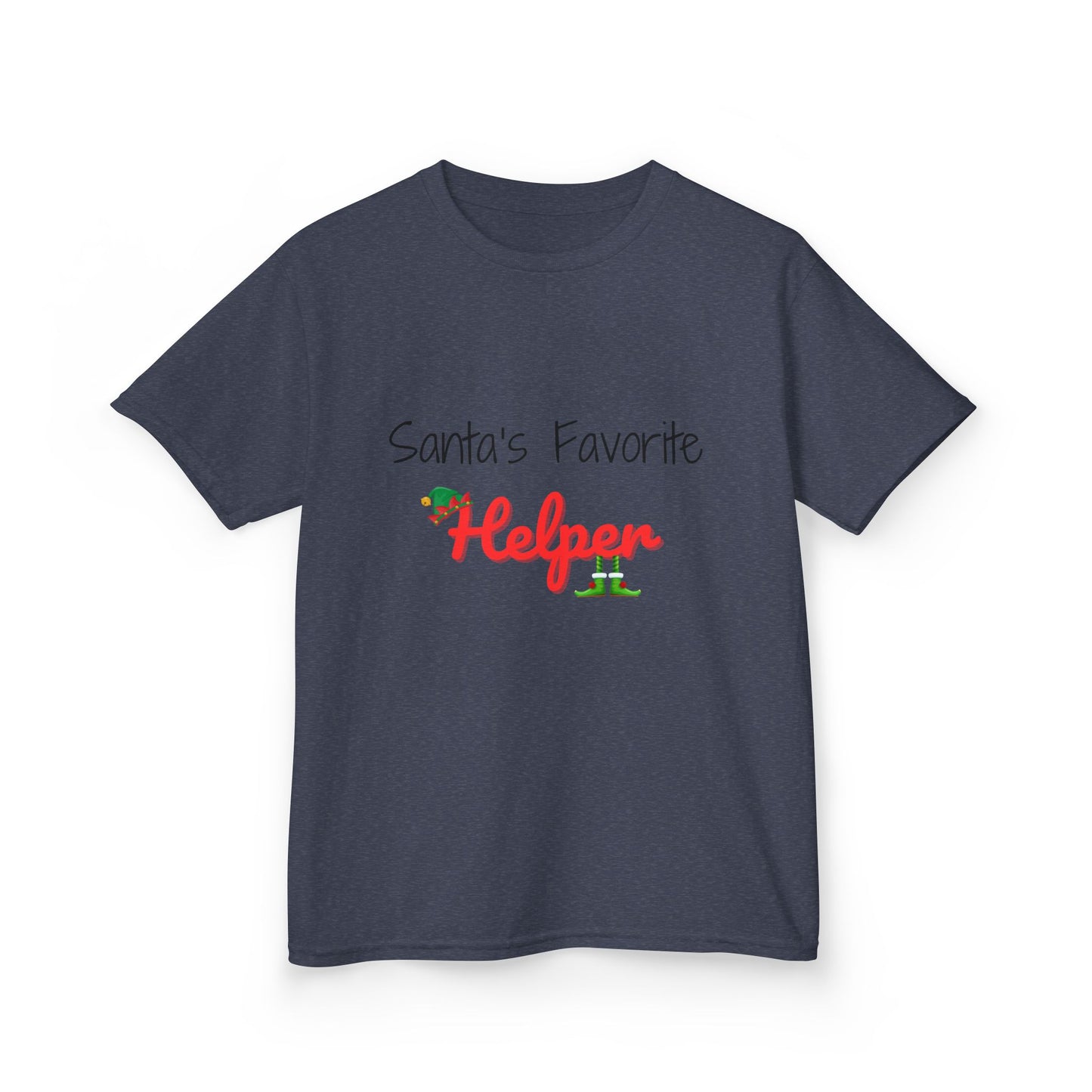 Santa's Favorite Helper Kids Tee - Cute Christmas Shirt for Boys and Girls