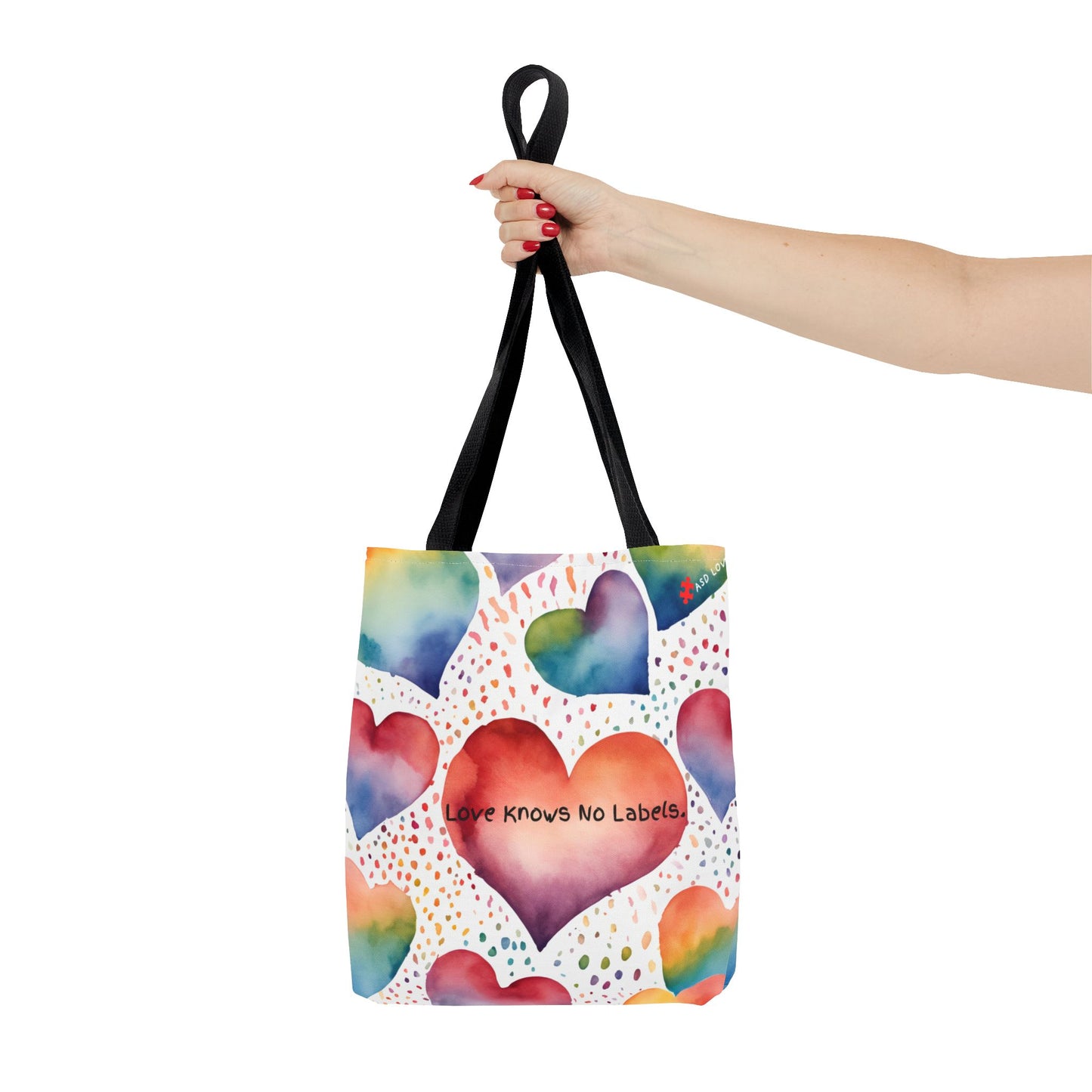 Love Knows No Labels Heart Balloons Tote Bag - Rise Above Division