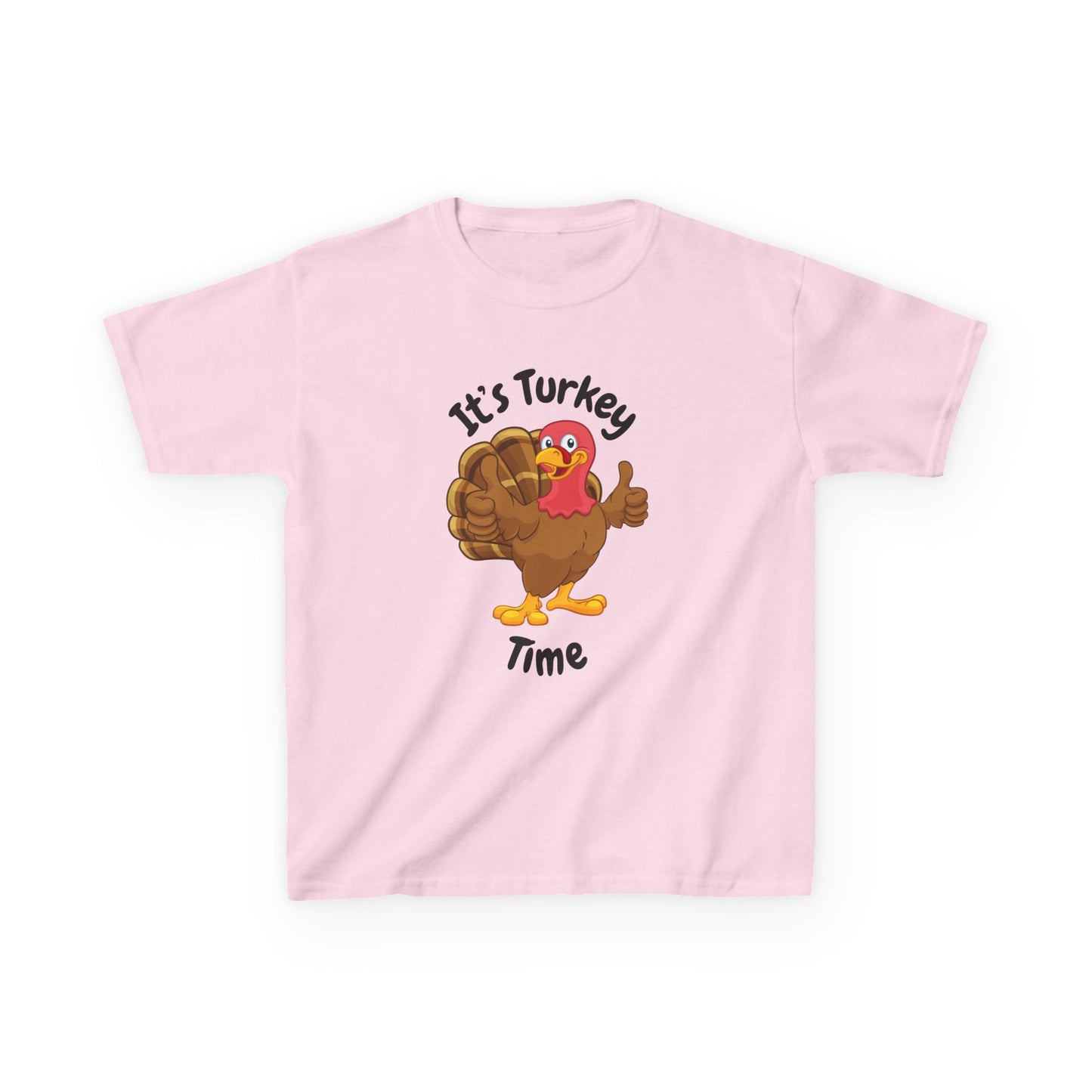 It's Turkey Time Kid Tee - Fun Thanksgiving Shirt for Boys and Girls