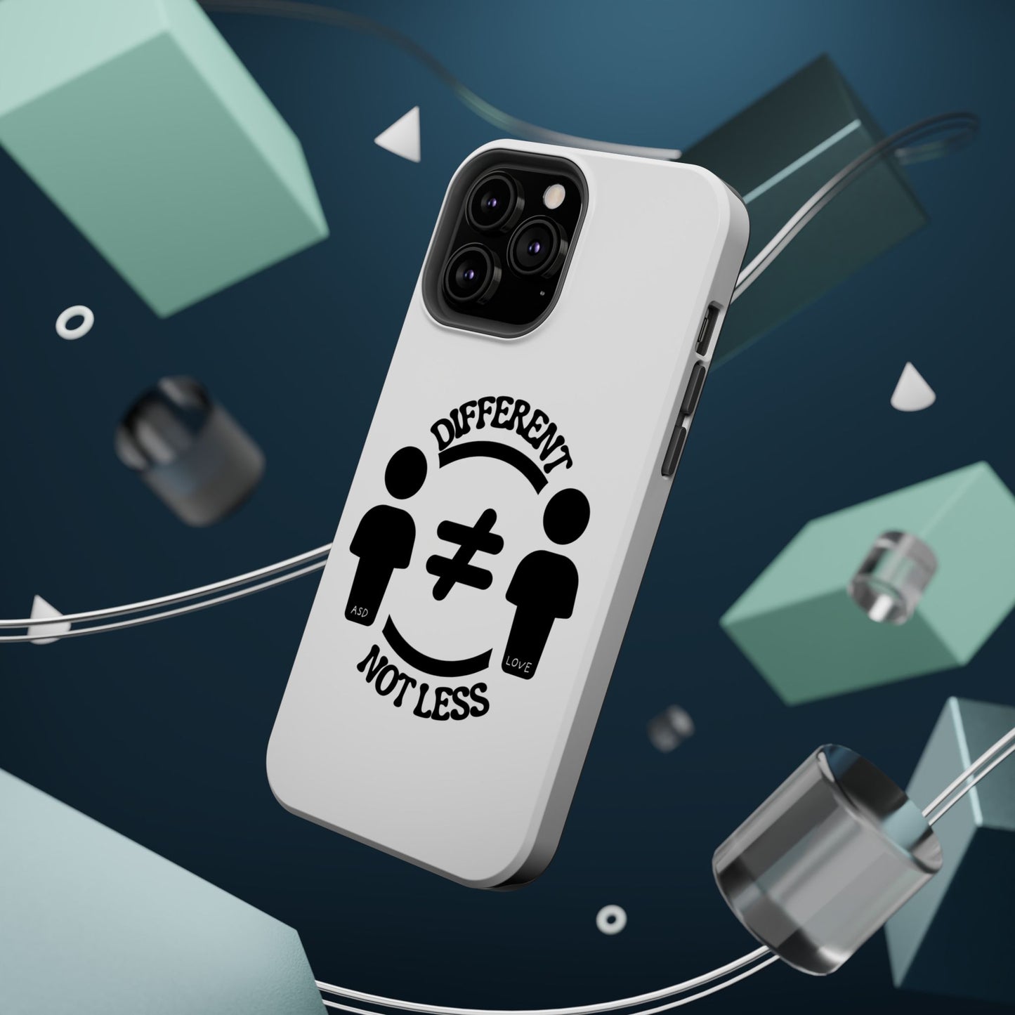 Silhouette Harmony: Different, Not Less - ASD Awareness Phone Case