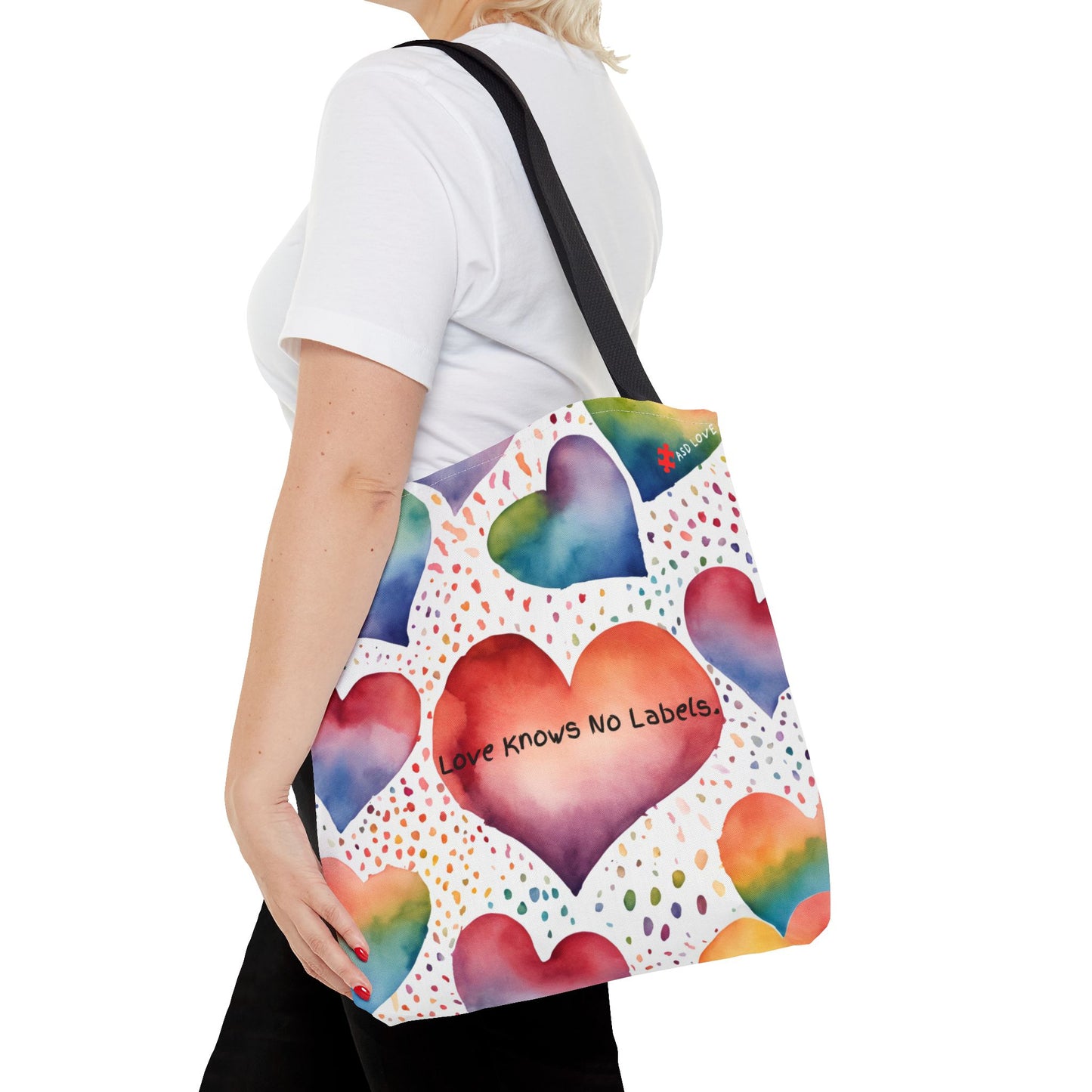 Love Knows No Labels Heart Balloons Tote Bag - Rise Above Division