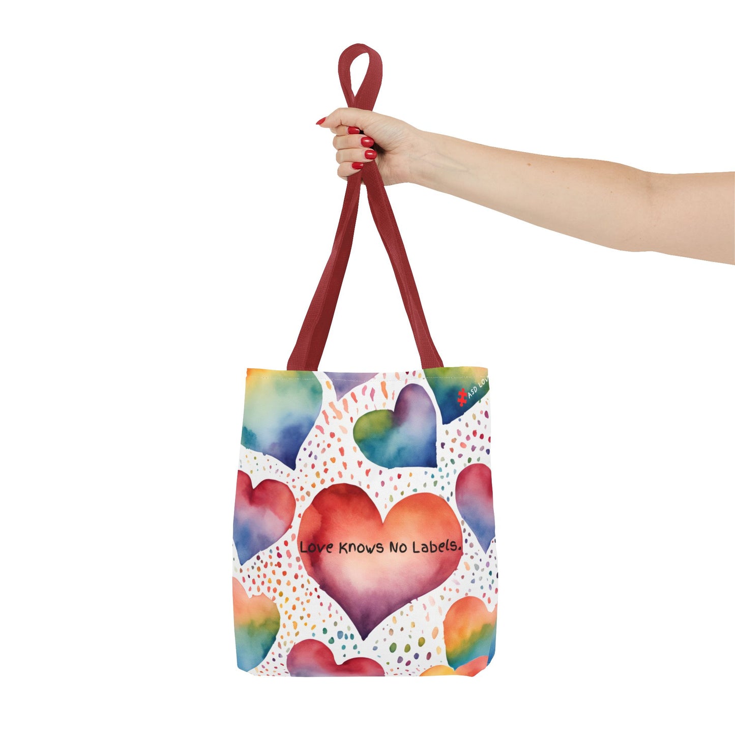 Love Knows No Labels Heart Balloons Tote Bag - Rise Above Division