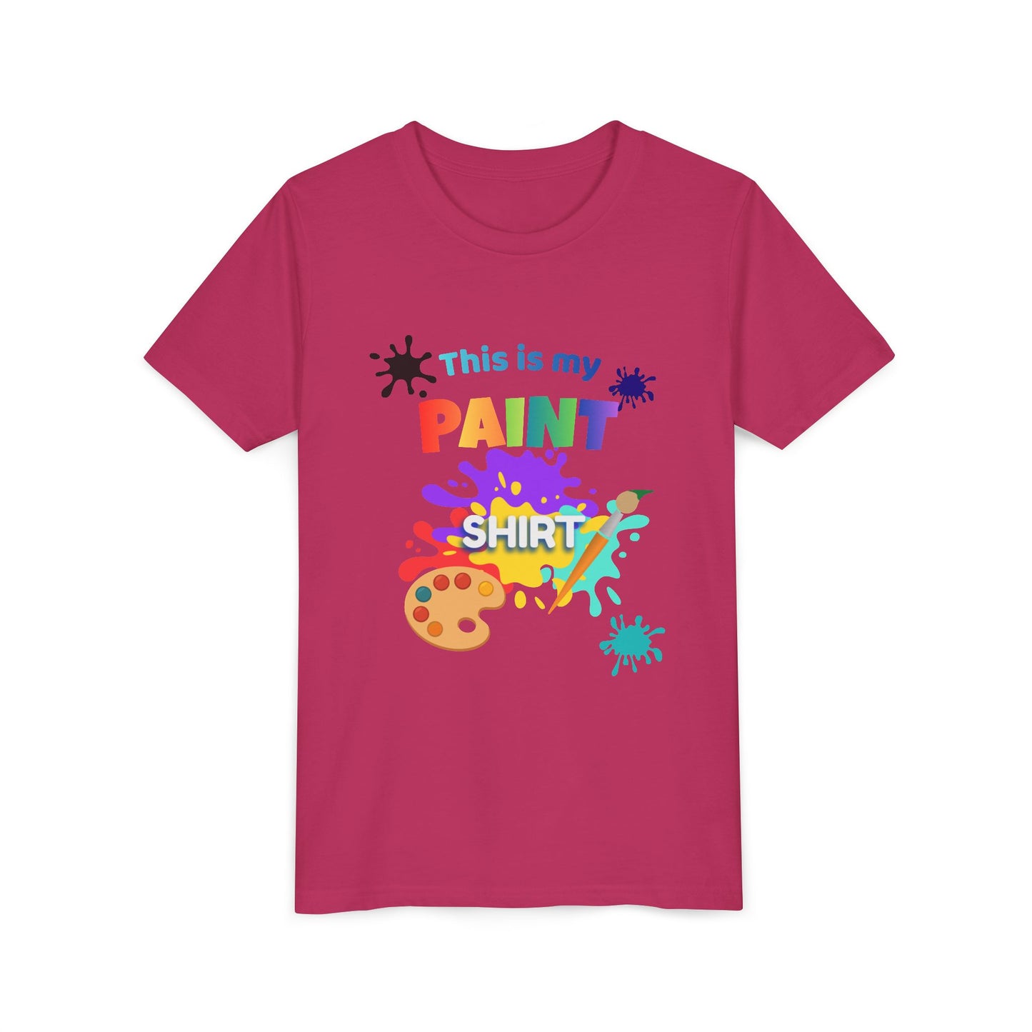 This Is My Paint Shirt Youth Tee SP | Kids Art Palette T-Shirt