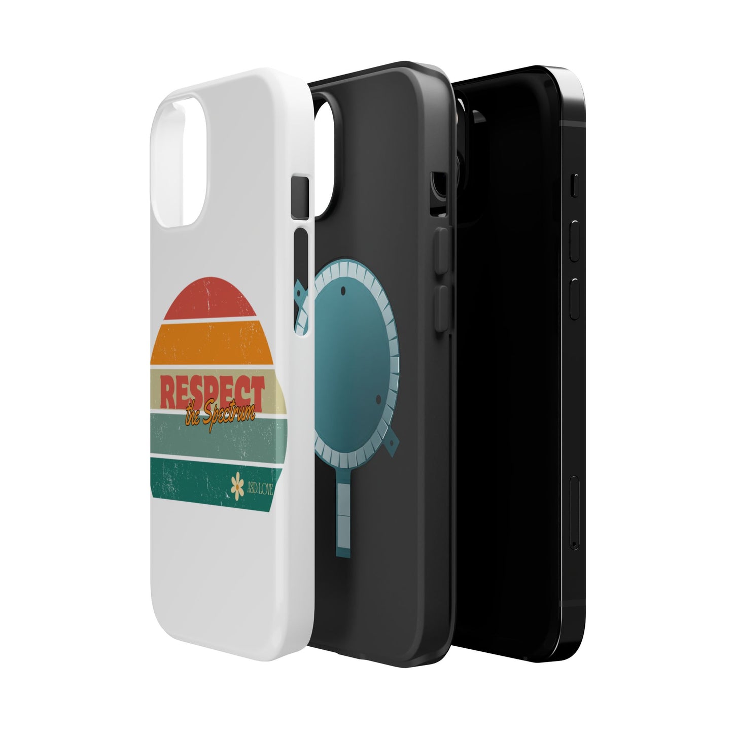 Vintage Rainbow: Respect the Spectrum - ASD Awareness Phone Case