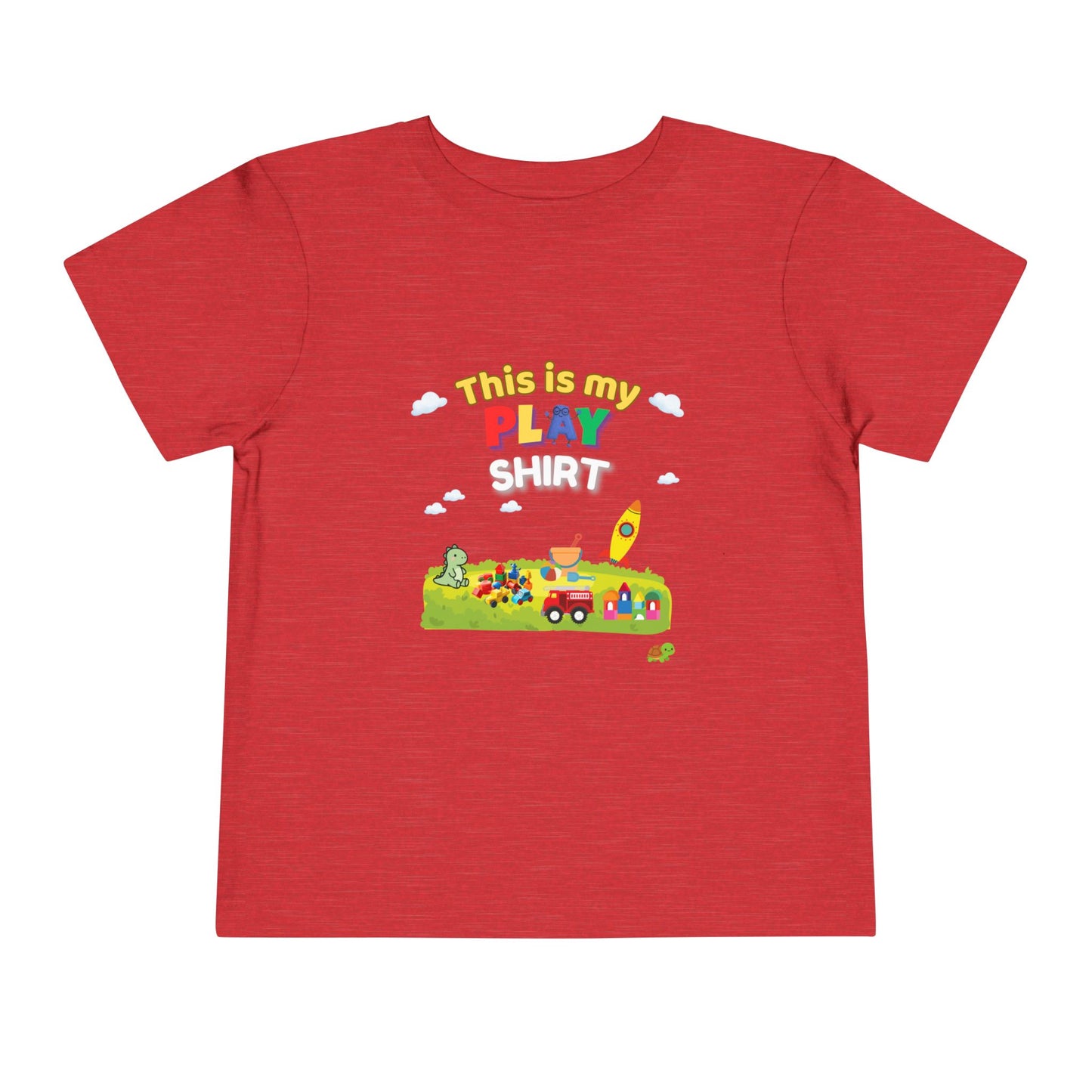 This Is My Play Shirt Toddler Tee | Toy Train, Blocks, Rocket