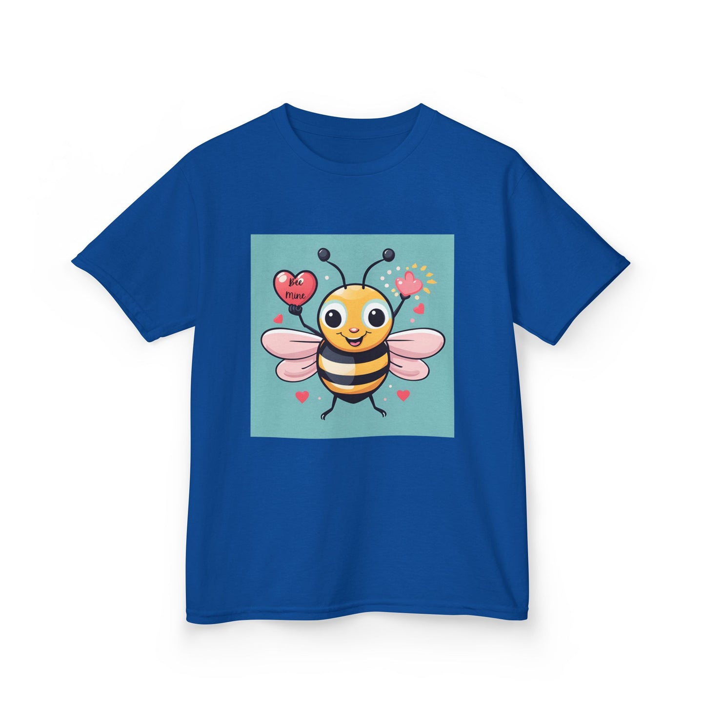 Bee Mine - Heart LIfting Bumble Bee Valentine's Kids Tee