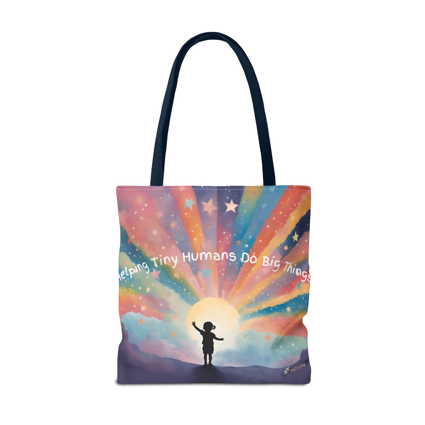 Helping Tiny Humans Do Big Things Tote - Inspiring Kids to Reach for the Stars