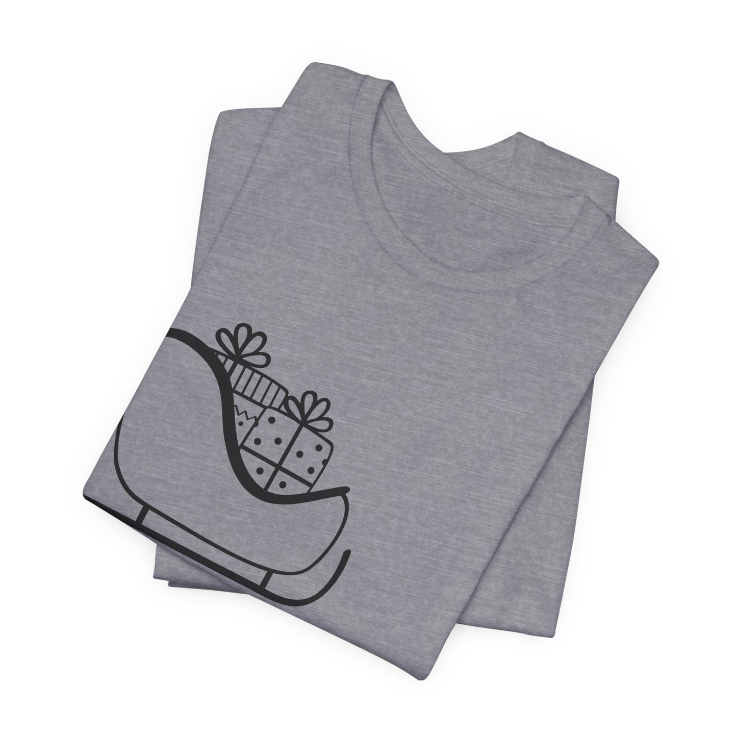 Sleigh All Day Holiday Shirt - Unisex Jersey Short Sleeve Tee - Holiday Gift - Funny Sleigh T-Shirt - Winter Snowflake Tee