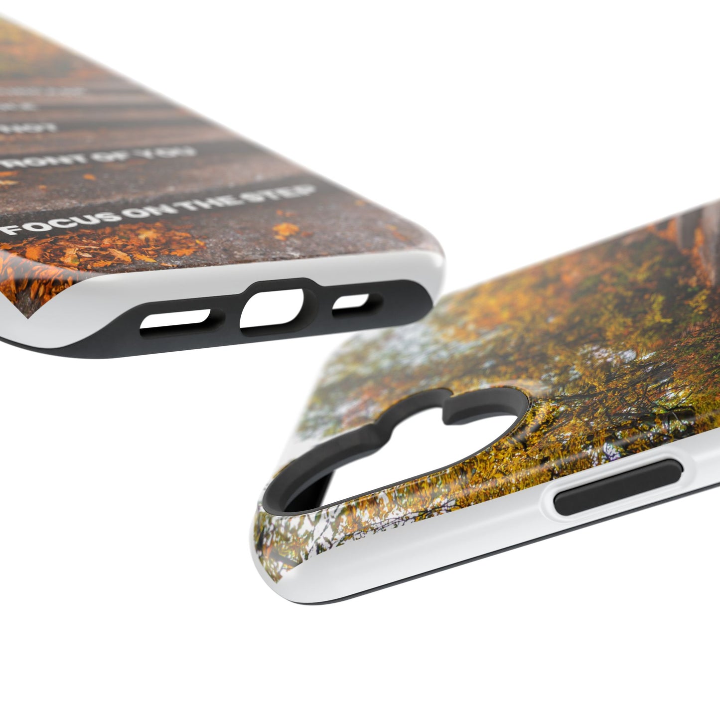 Autumn Steps: Focus on the Journey - Positive Reminder Phone Case