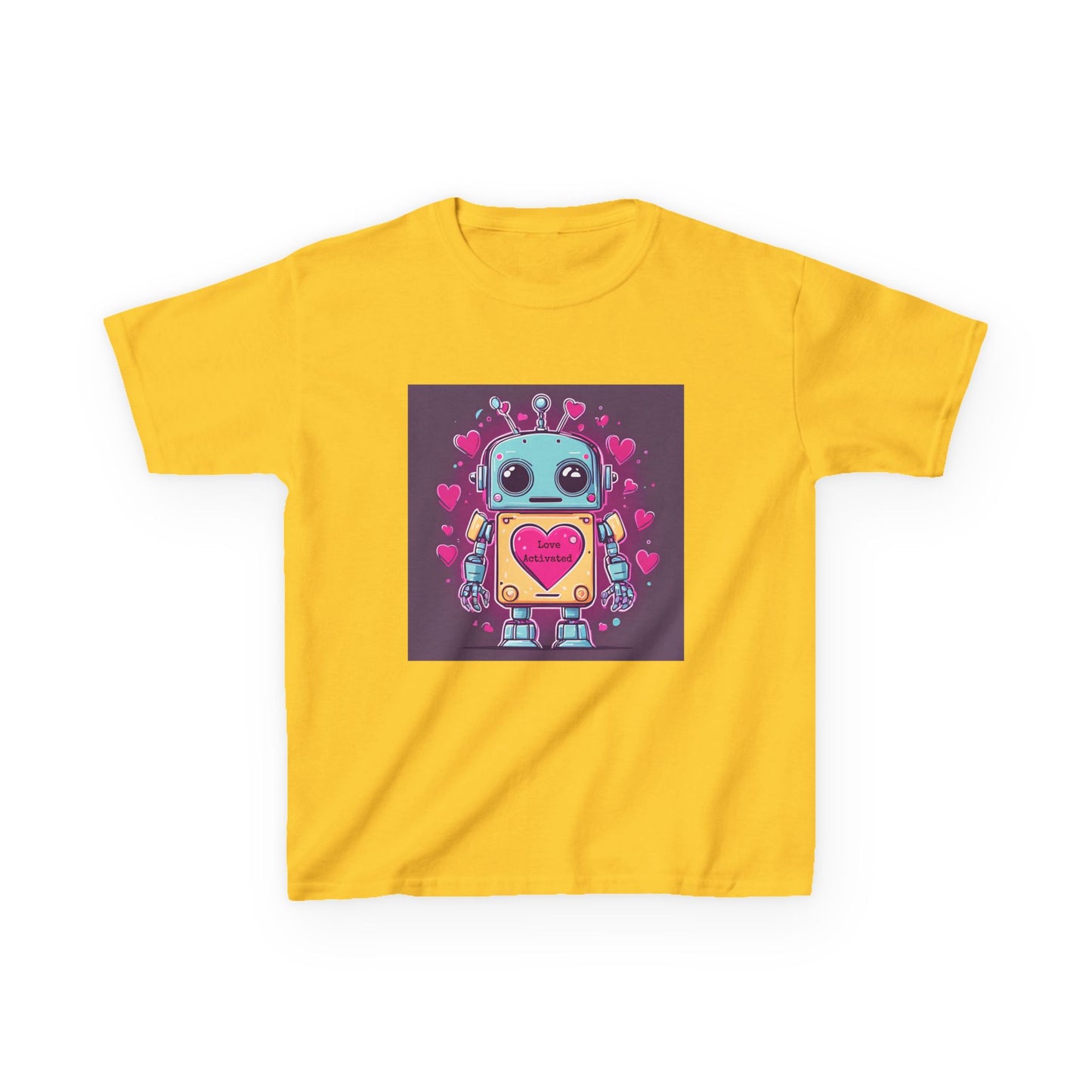 Love Activated - Robot Valentine's Kids' Tee